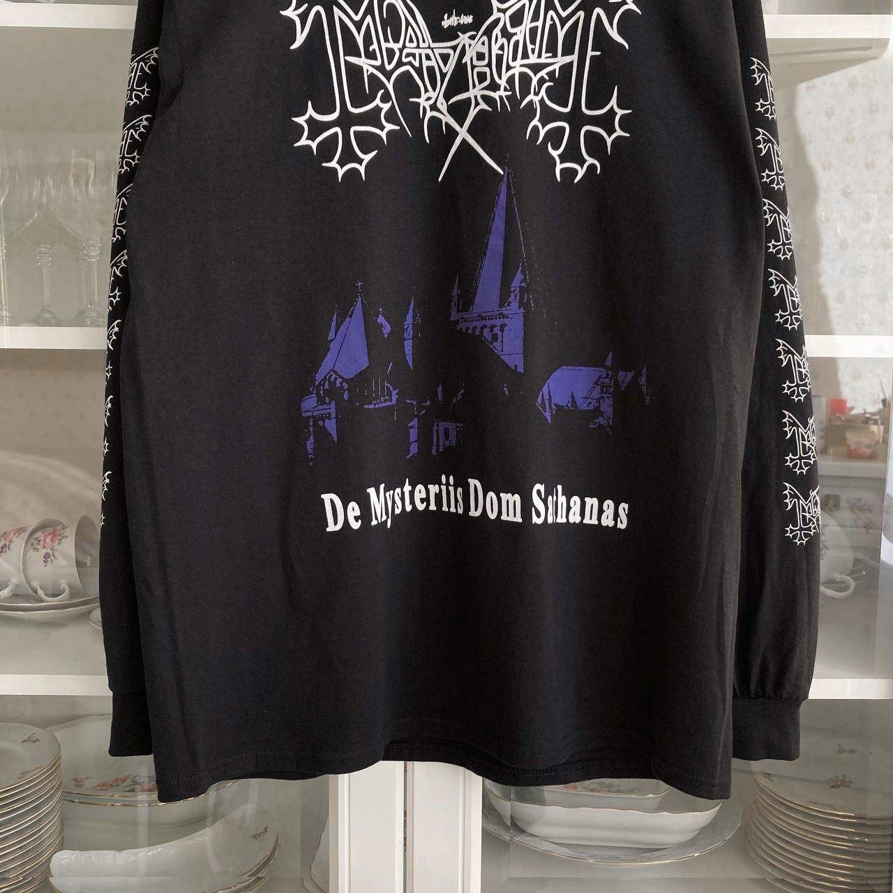 Band Tees Long Sleeve Mayhem - De Mysteriis Dom Sathanas / black metal Size US L / EU 52-54 / 3 - 4 Thumbnail