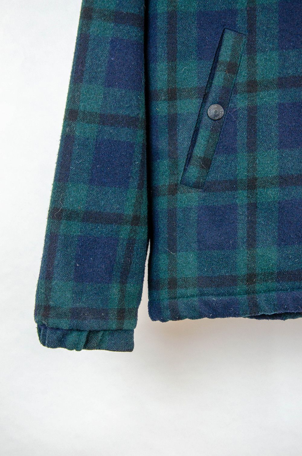 Edwin Edwin Wool Coach Jacket Blue Green Tartan – XL Size US XL / EU 56 / 4 - 3 Thumbnail