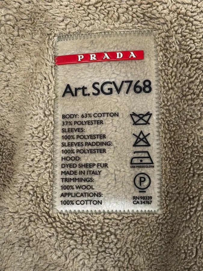 Prada 2000s Prada Khaki Green Long Hooded Coat Size US M / EU 48-50 / 2 - 10 Thumbnail