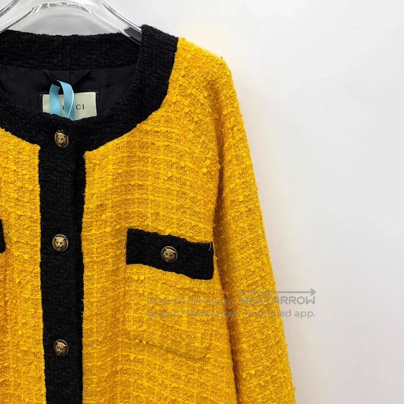Gucci Gucci Yellow cotton round-neck single-breasted long-sleeve Size XS / US 0-2 / IT 36-38 - 3 Thumbnail