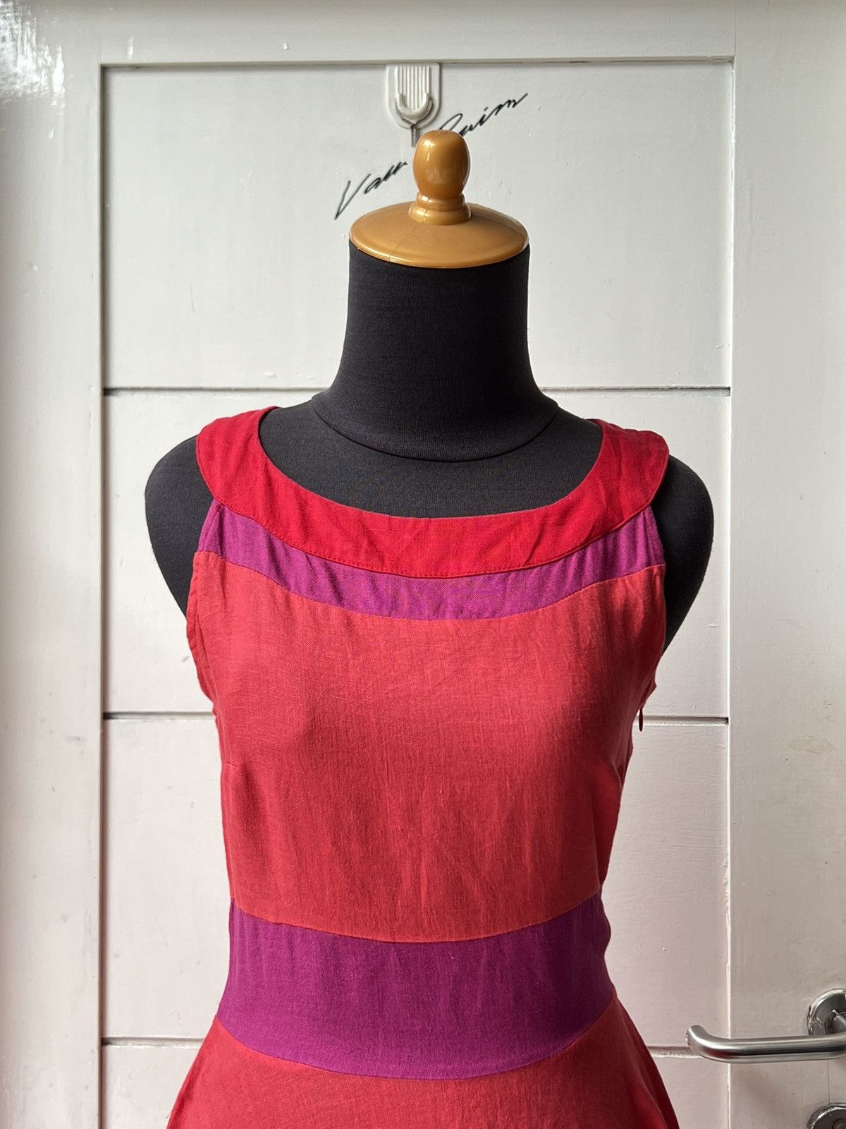 Sandro Sandro Ferrone Red Midi Dress Size XS / US 0-2 / IT 36-38 - 2 Thumbnail