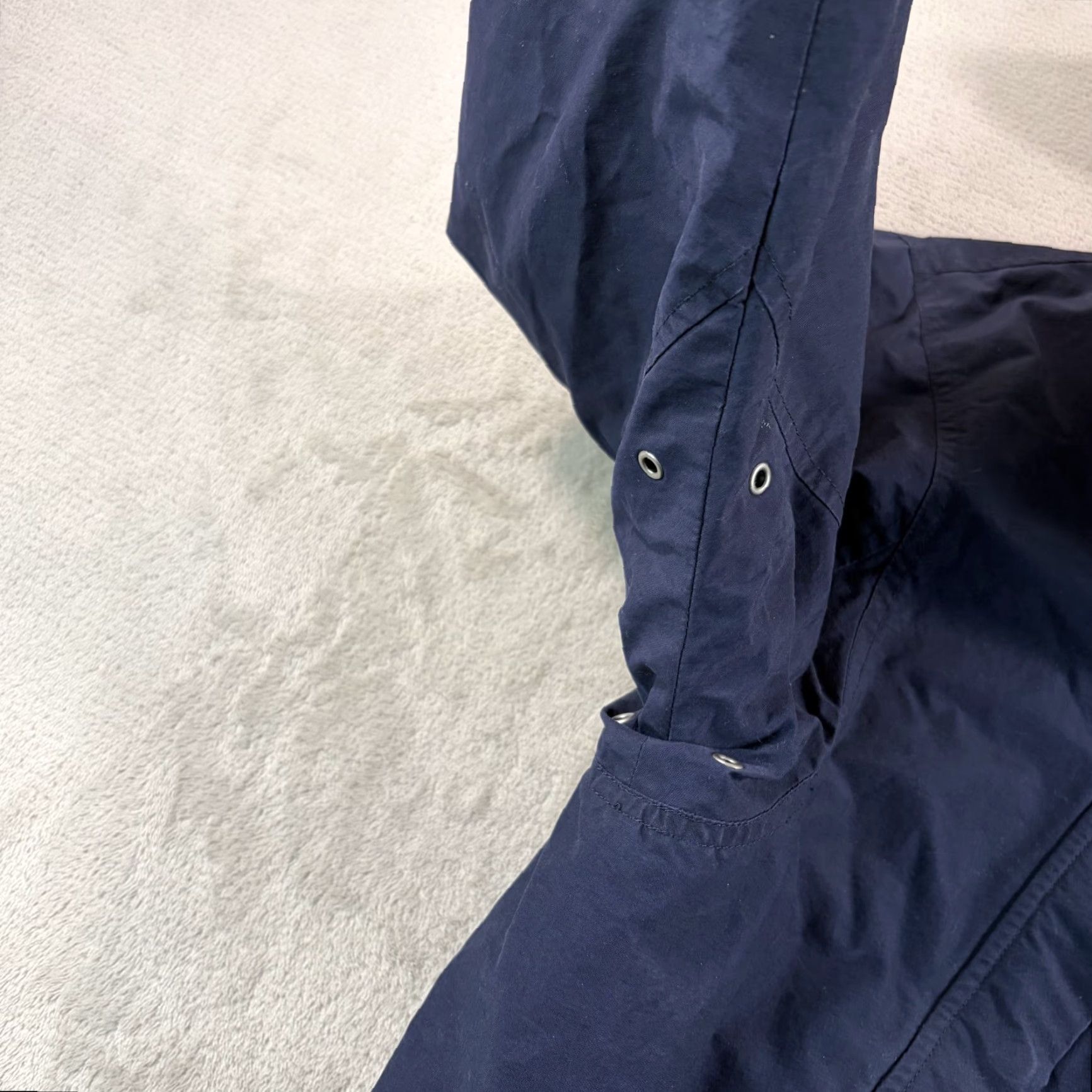 Polo Ralph Lauren VINTAGE Polo Ralph Lauren Hooded Jacket Navy XL Men Full Zip Pockets Cargo Parka Blue Designer 80s 90s Casual Workwear Shirt? Size US XL / EU 56 / 4 - 4 Thumbnail