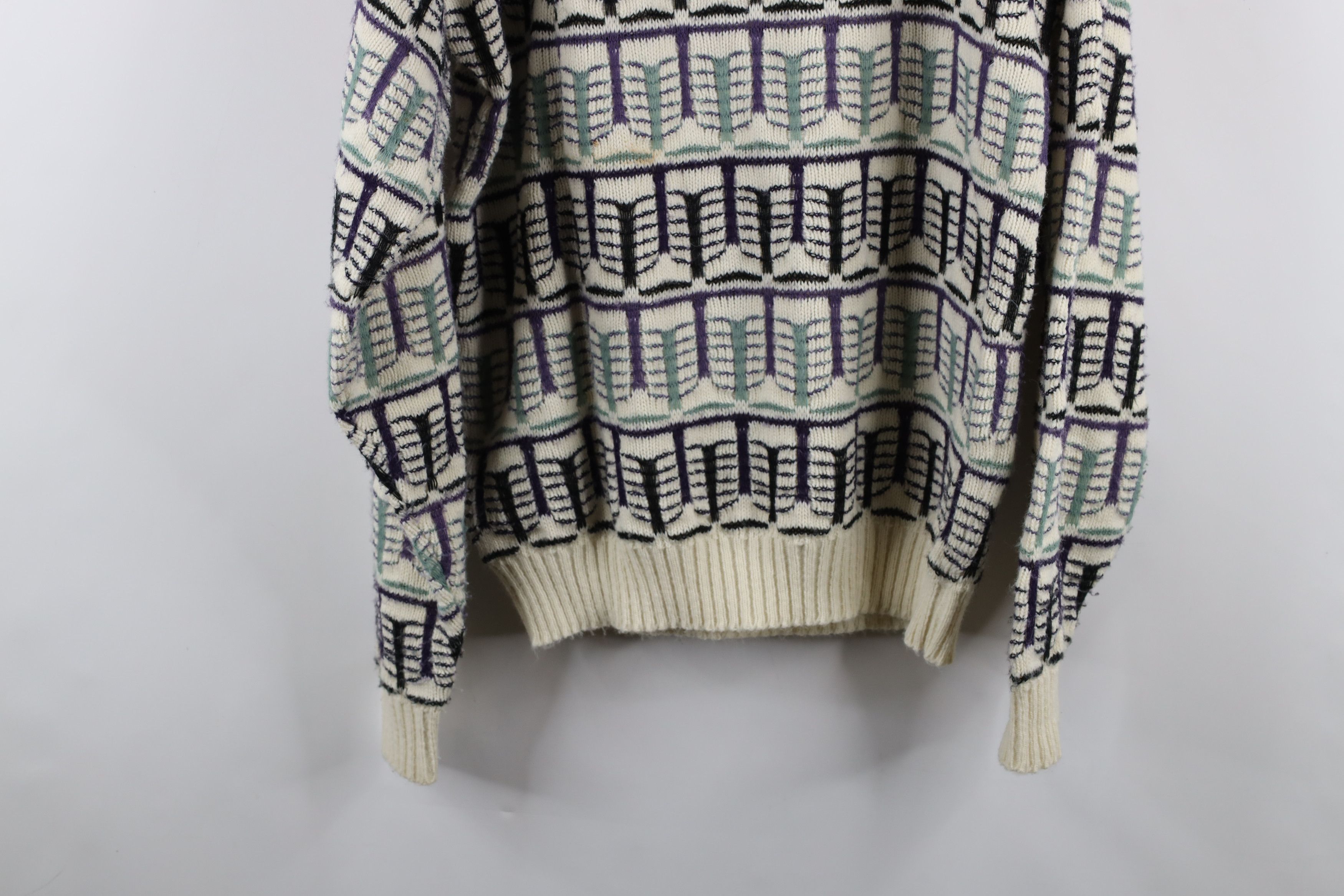 Vintage Vintage 90s Coogi Style Ed Bassmaster Knit Sweater USA Size US M / EU 48-50 / 2 - 13 Thumbnail