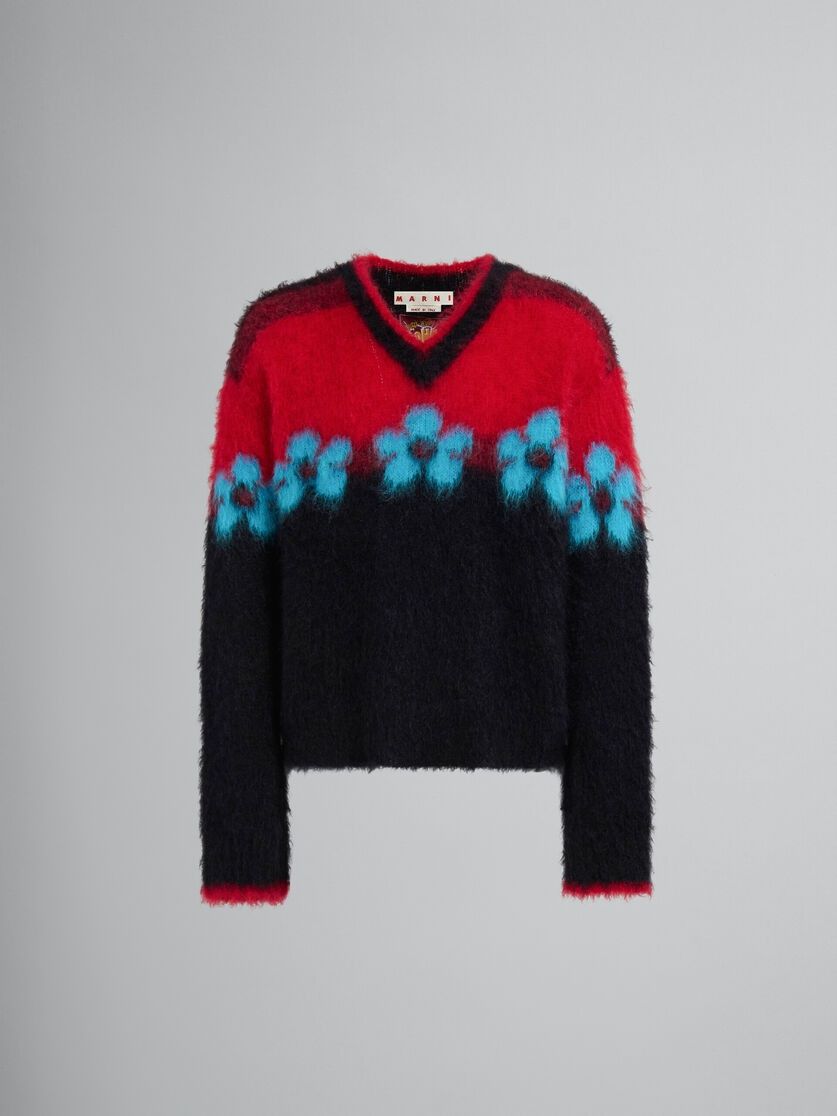 Marni oc11z0525 Mohair Jumper in Multicolor Size US L / EU 52-54 / 3 - 1 Thumbnail