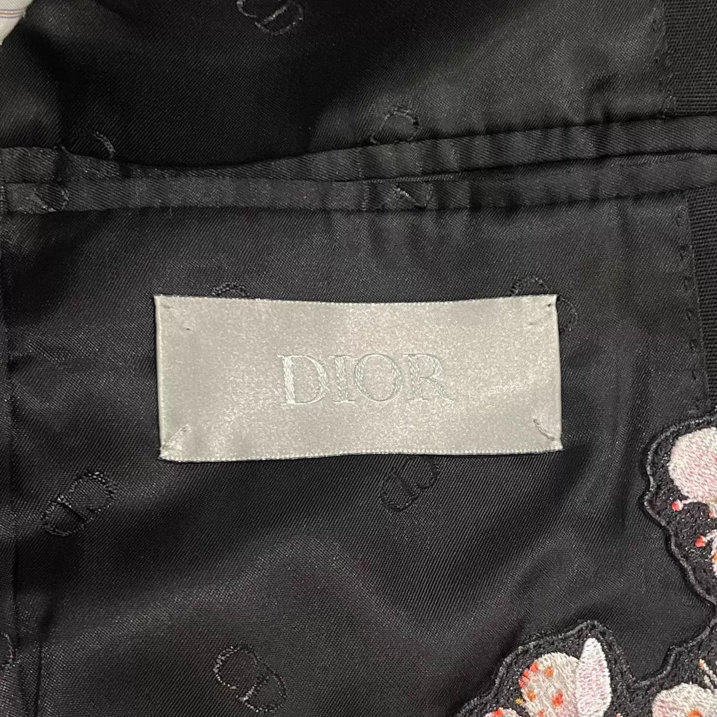 Dior Dior Black Blazer 44 EU Sakura Embroidery Size 44R - 5 Thumbnail