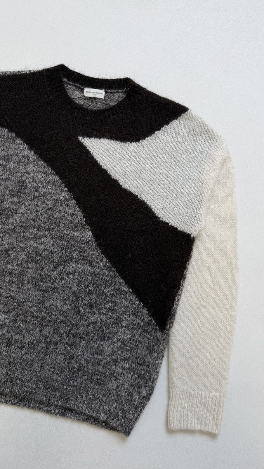 Dries Van Noten Abstract Weave Alpaca Wool Sweater Size US M / EU 48-50 / 2 - 6 Thumbnail