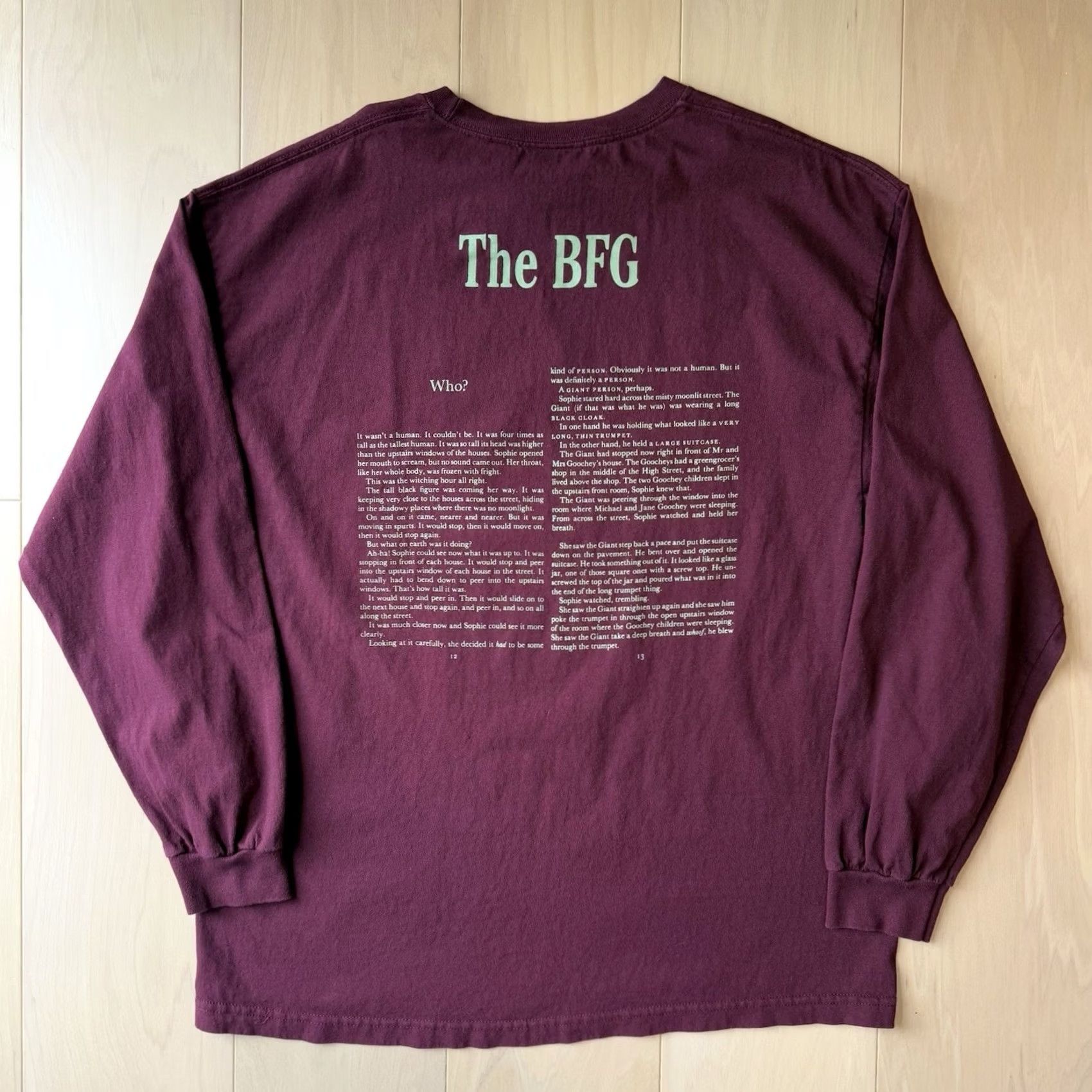 The Hundreds The Hundreds Roald Dahl Shirt XL Long Sleeve Maroon BFG Archive Streetwear Mens XL Red Size US XL / EU 56 / 4 - 7 Thumbnail