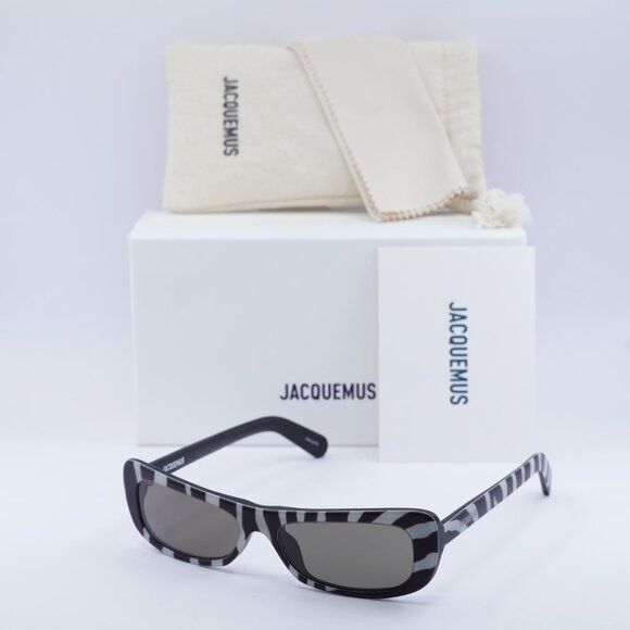 Jacquemus Jacquemus CAPRI JAC/55 C8 Sunglasses Black and White Zebra Size ONE SIZE - 1 Thumbnail