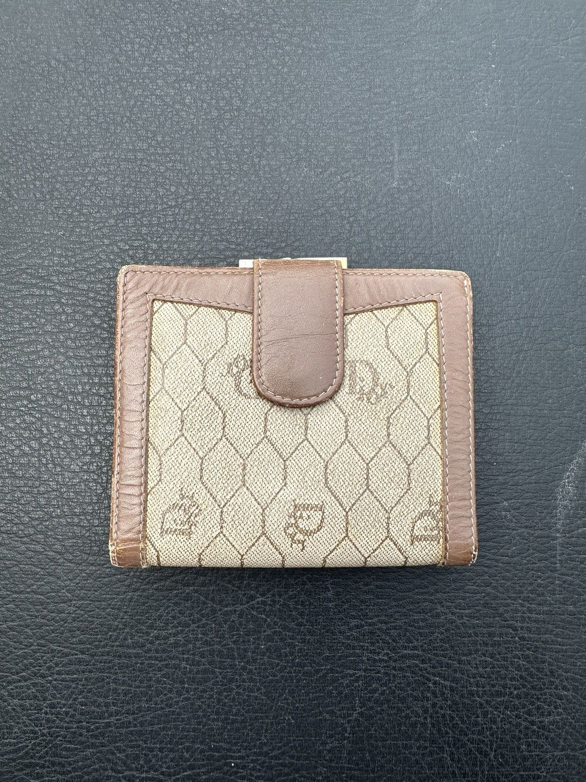 Dior Christian Dior Honey Comb Canvas Bifold Wallet X03-0136 Size ONE SIZE - 1 Thumbnail