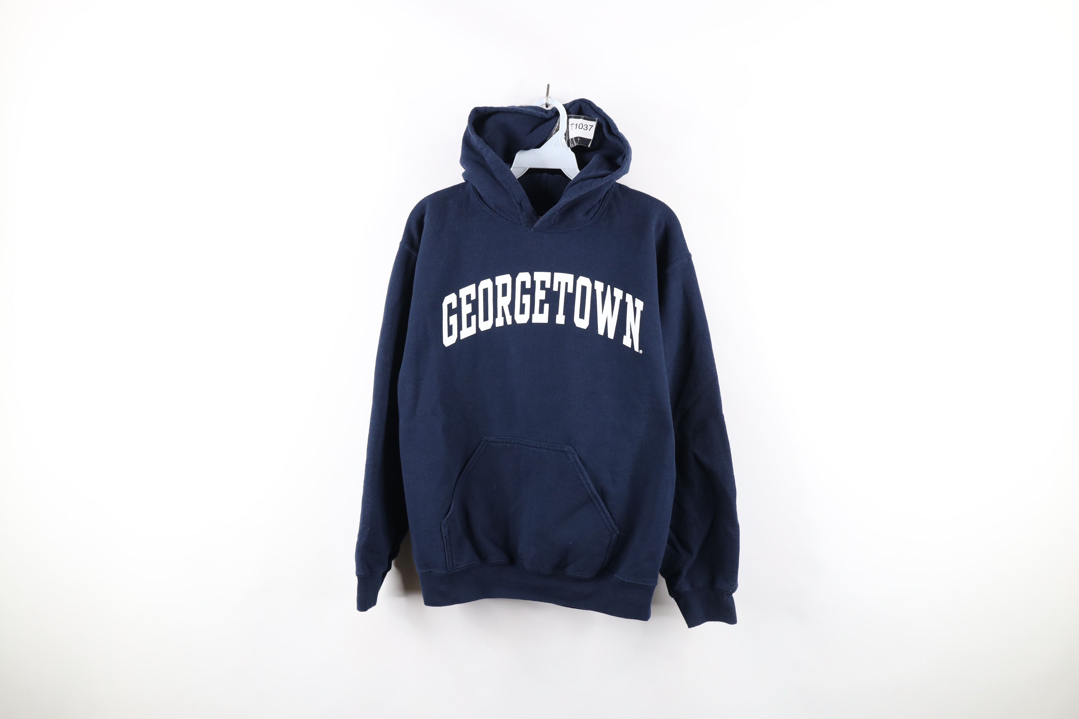Vintage Out Georgetown University Hoodie Sweatshirt Blue