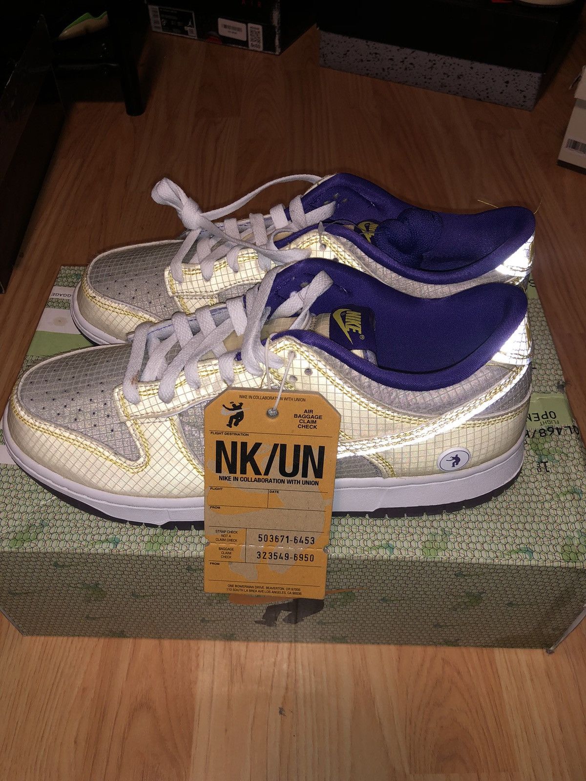 Nike Nike Dunk Low Union Passport Pack Court Purple - Size 9.5 Size US 9.5 / EU 42-43 - 2 Thumbnail