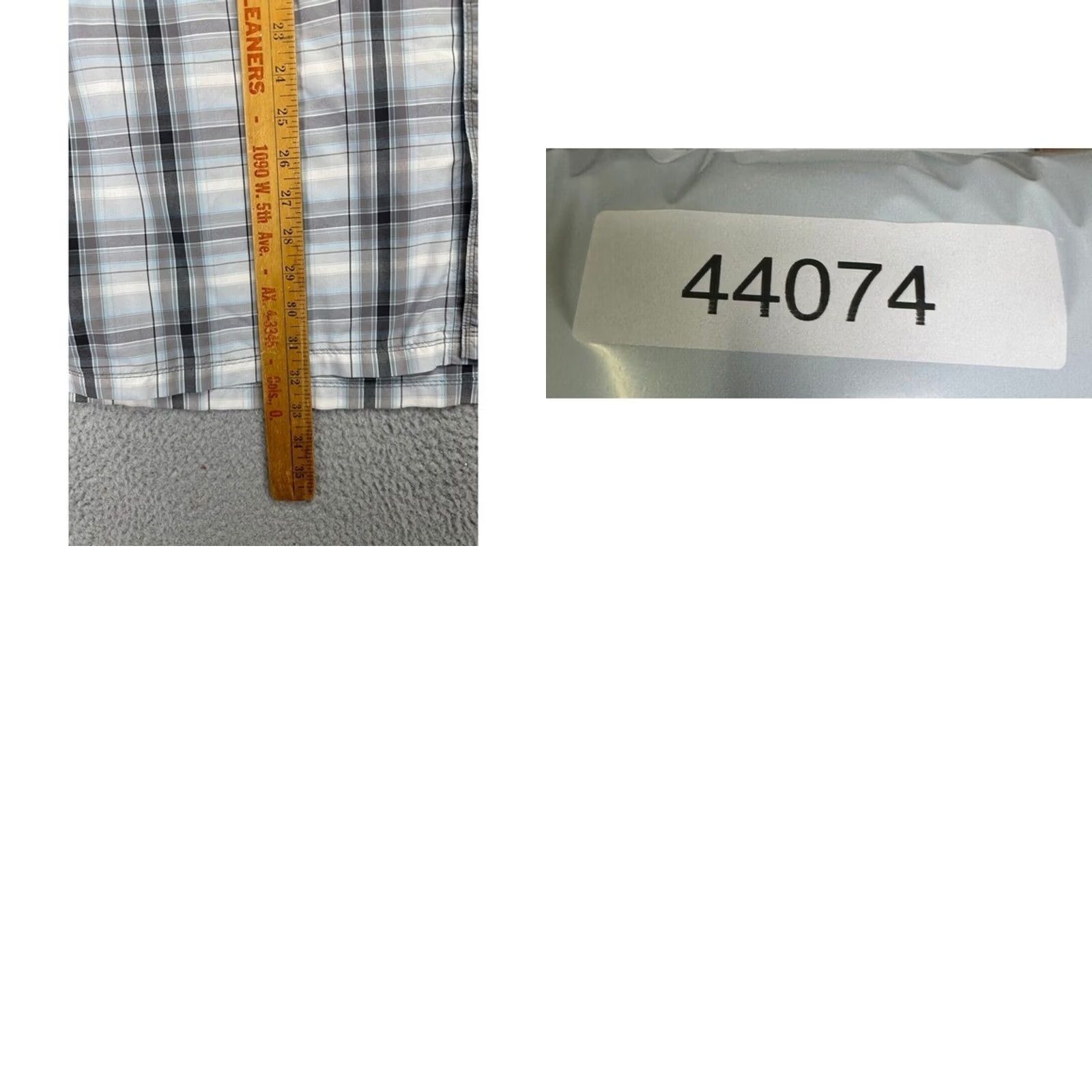 The North Face The North Face Button-Up Shirt 2XL Gray Plaid Nylon Blend Short Sleeve Men Size US XXL / EU 58 / 5 - 8 Thumbnail
