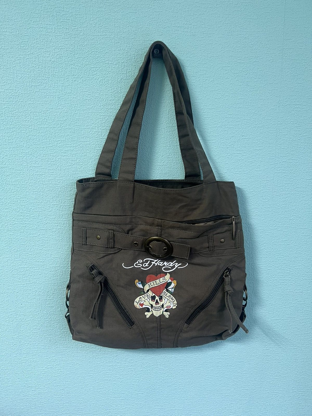 Ed Hardy VINTAGE ED HARDY BY CHRISTIAN AUDIGIER DESIGNER BAG Y2K 90s Size ONE SIZE - 1 Thumbnail