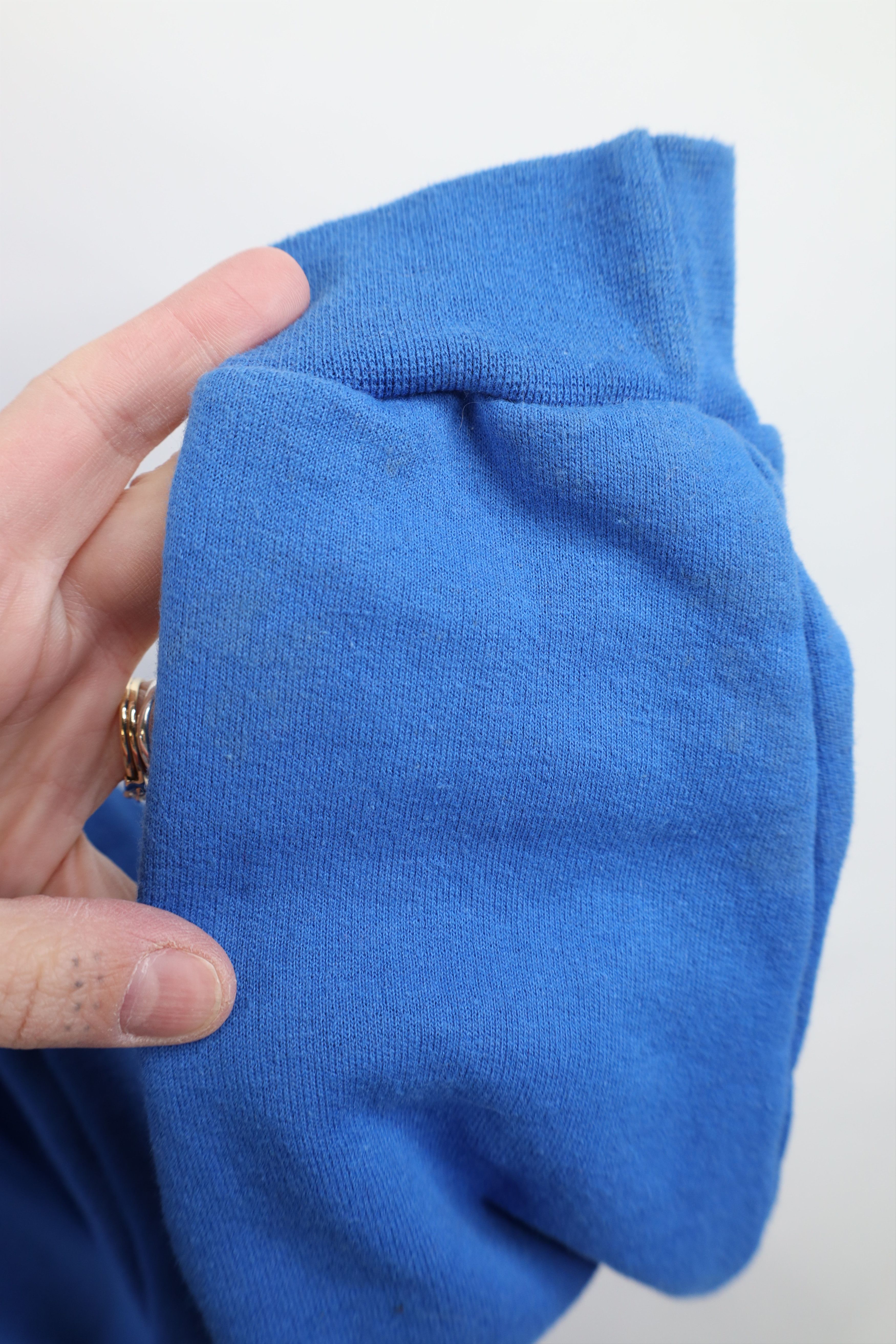 Champion Vintage 90s Y2K Champion Blank Hoodie Sweatshirt Royal Blue Size US S / EU 44-46 / 1 - 9 Thumbnail