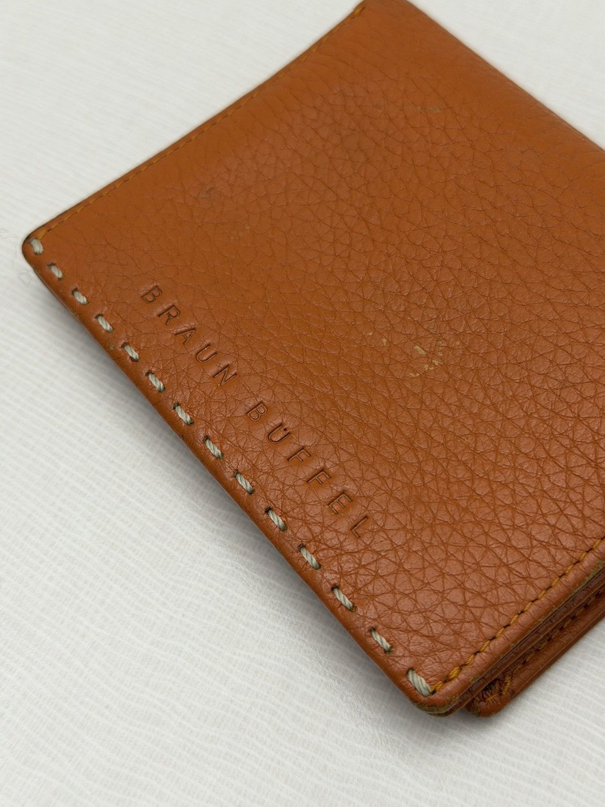 Braun Braun Büffel Germany Cognac Pebbled Leather Wallet Buffalo Size ONE SIZE - 3 Thumbnail