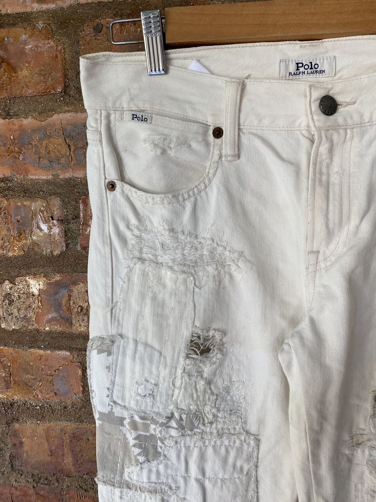 Polo Ralph Lauren × RRL Ralph Lauren × Ralph Lauren 2000s Polo Ralph Lauren sashiko Boro Patchwork kapital Size 30" / US 8 / IT 44 - 7 Thumbnail