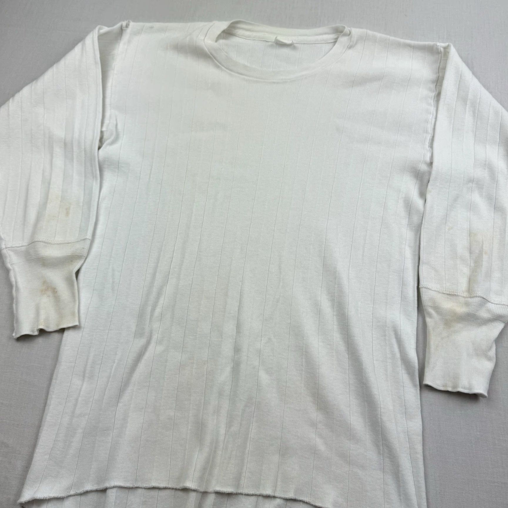 Vintage VINTAGE Long Sleeve Shirt Adult M White Grunge 60s 50s Rockabilly Tee Mens Size US M / EU 48-50 / 2 - 5 Thumbnail