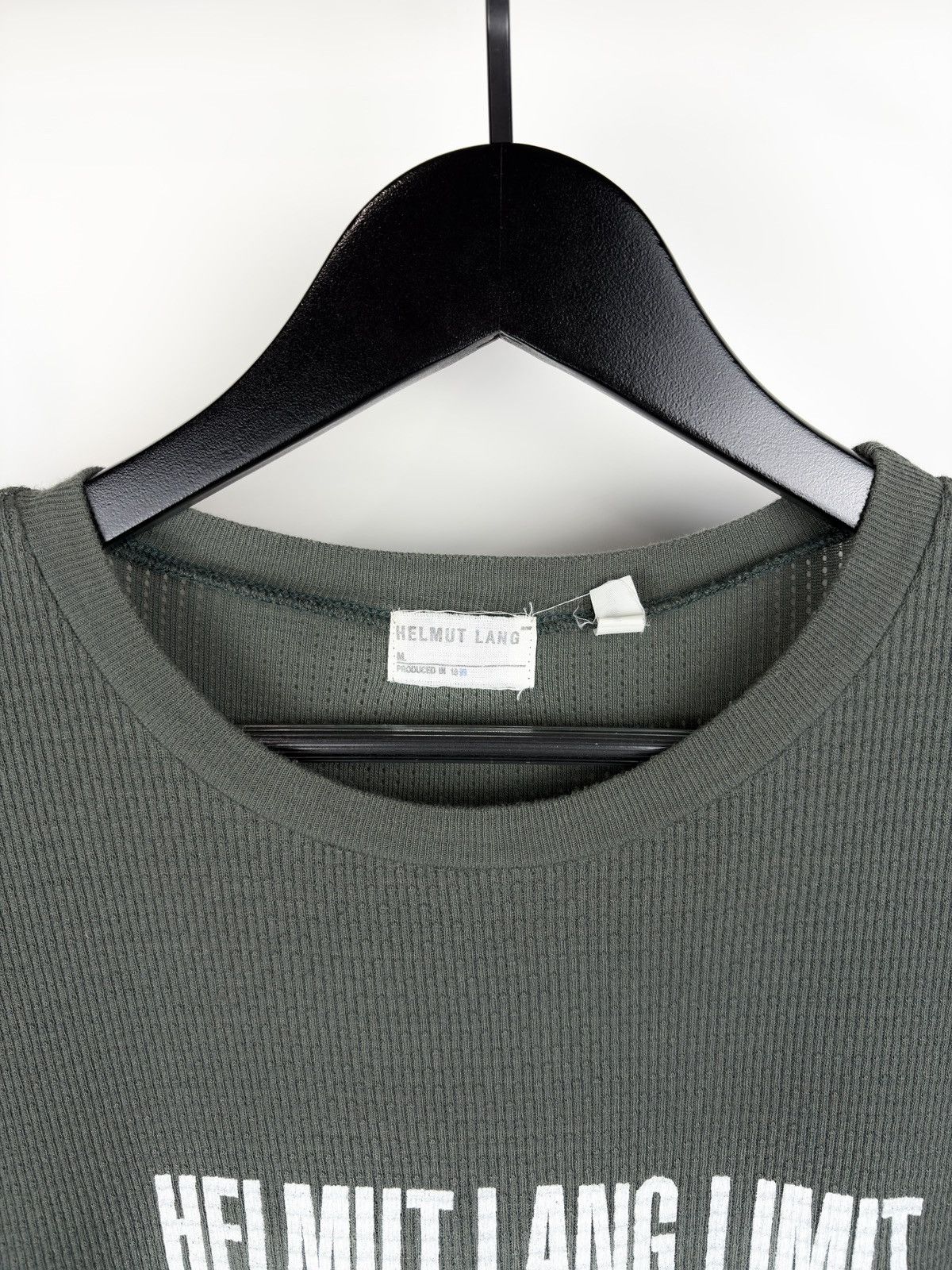 Helmut Lang SS99 Helmut Lang Vintage Limited Edition Waffle Mesh Tshirt Size US L / EU 52-54 / 3 - 4 Thumbnail