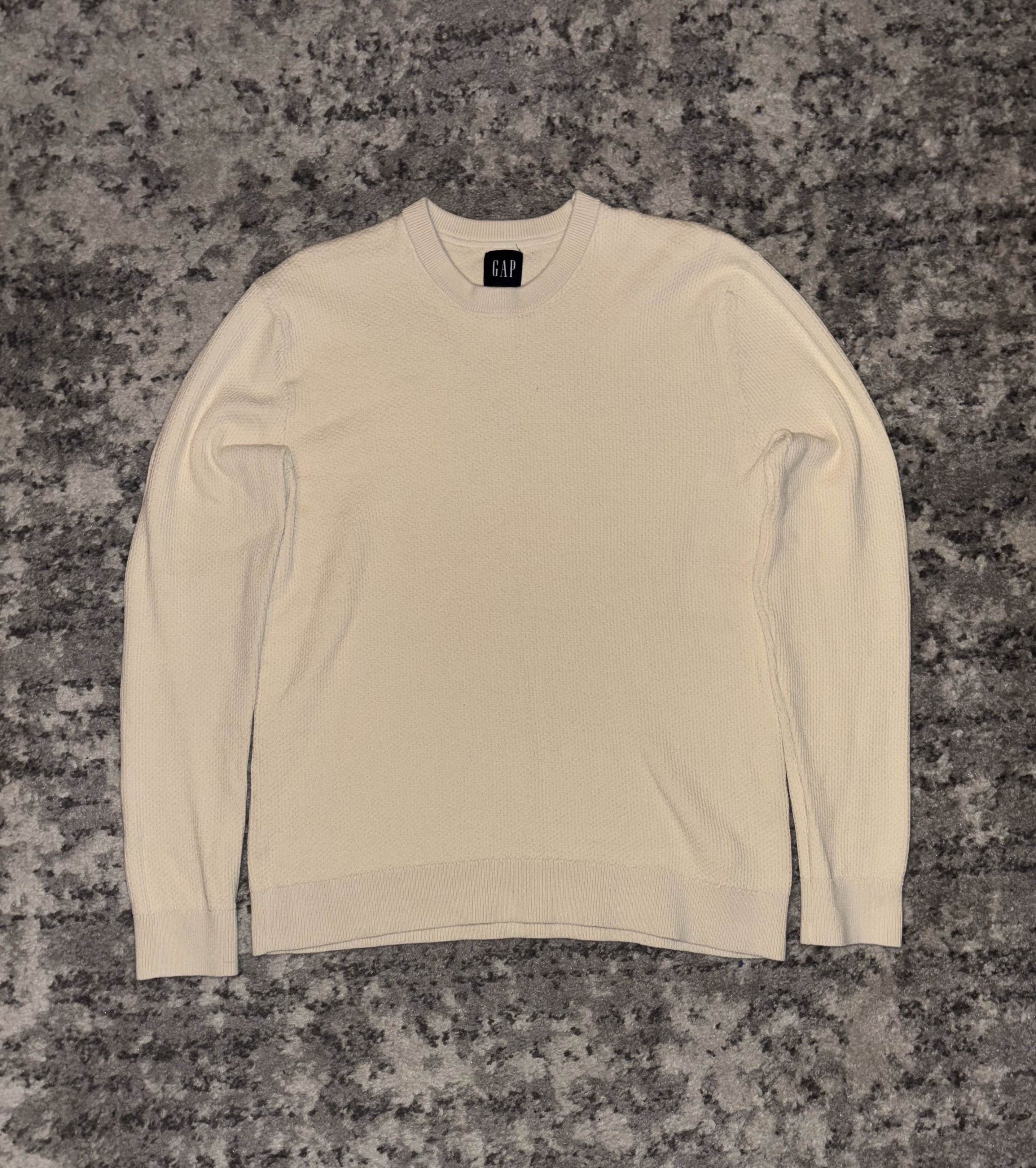 Gap Gap Cream Heavyweight Waffle Knit Thermal Size US M / EU 48-50 / 2 - 1 Thumbnail