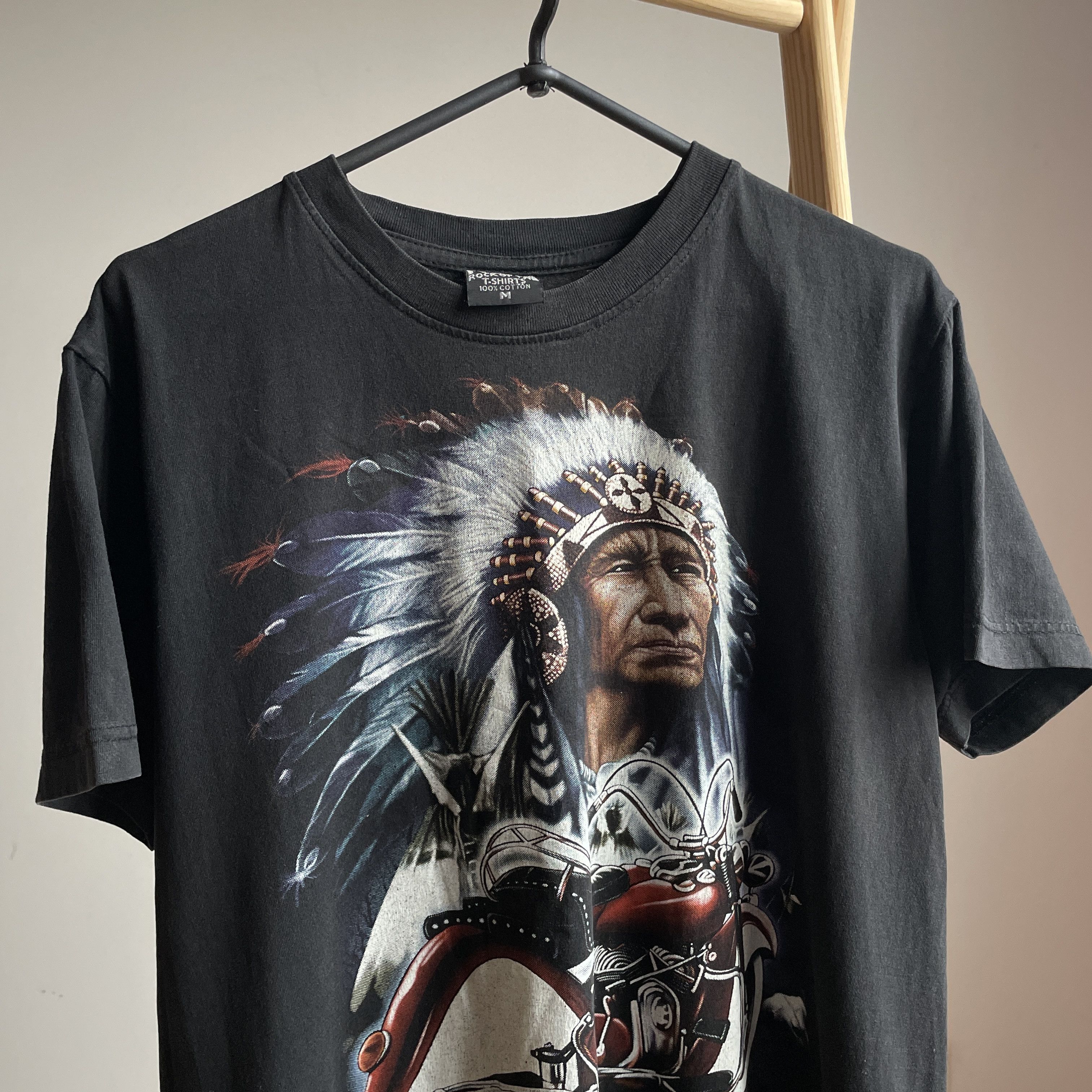 Native × Vintage Indian Motorcycles Vintage 90's T-Shirt Size M Size US M / EU 48-50 / 2 - 5 Thumbnail