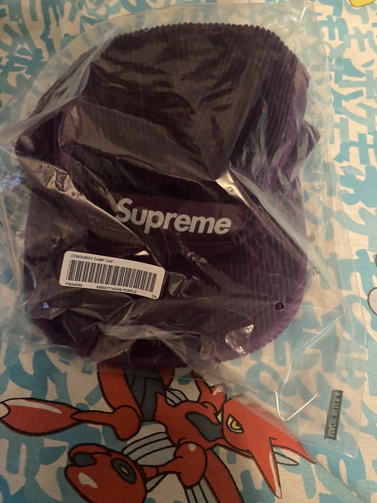 Supreme Supreme Corduroy Camp Cap Purple (FW24) Size ONE SIZE - 4 Thumbnail