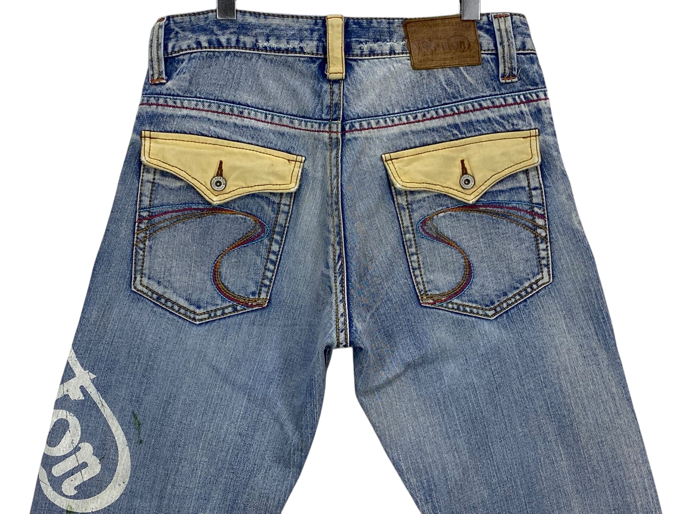 Japanese Brand × Norton Norton Denim Jeans Surf Jeans Embellished Pant Size US 33 - 6 Thumbnail