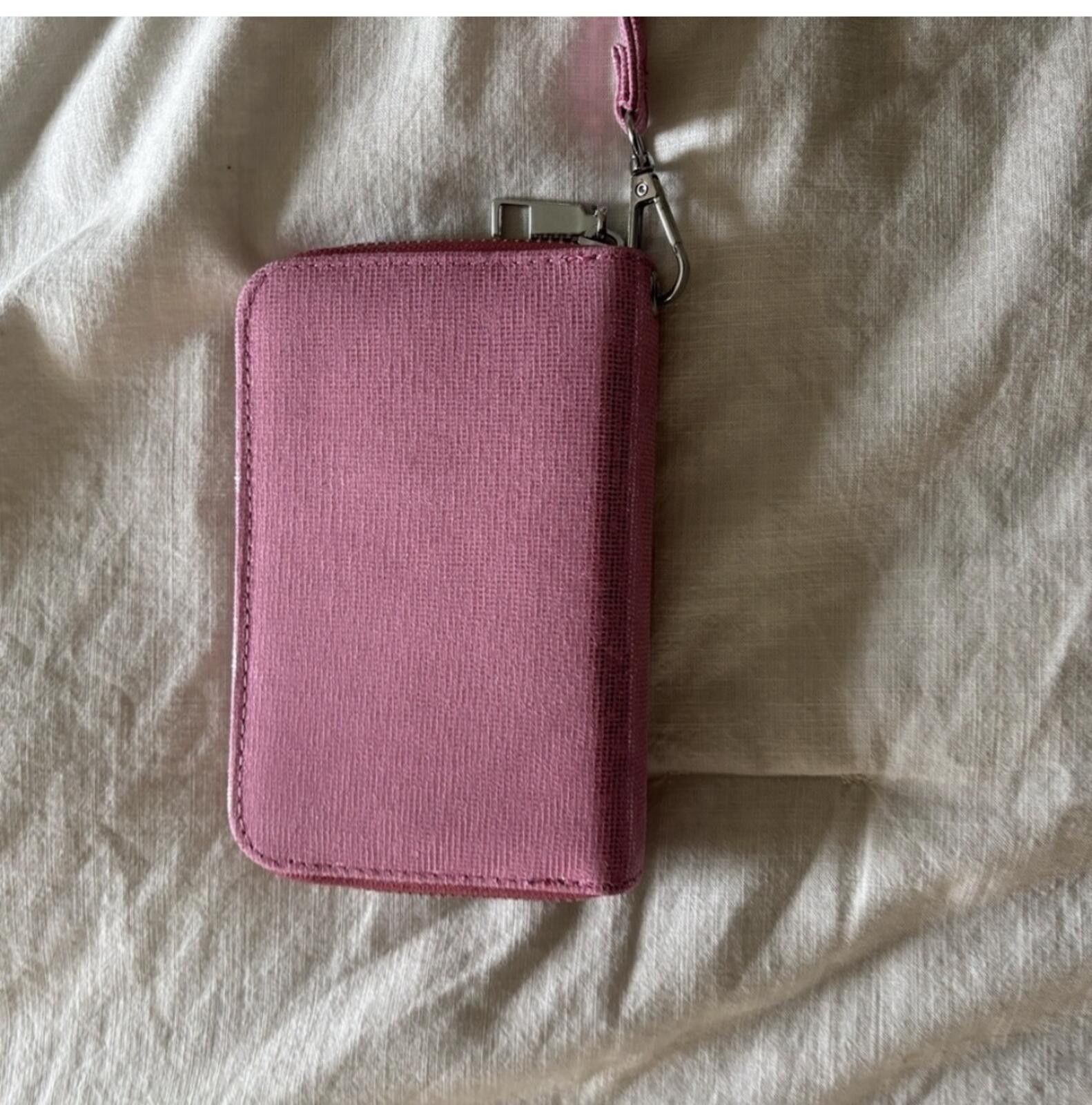 Other (Boutique) Pink Canvas Wristlet Wallet Size ONE SIZE - 3 Thumbnail