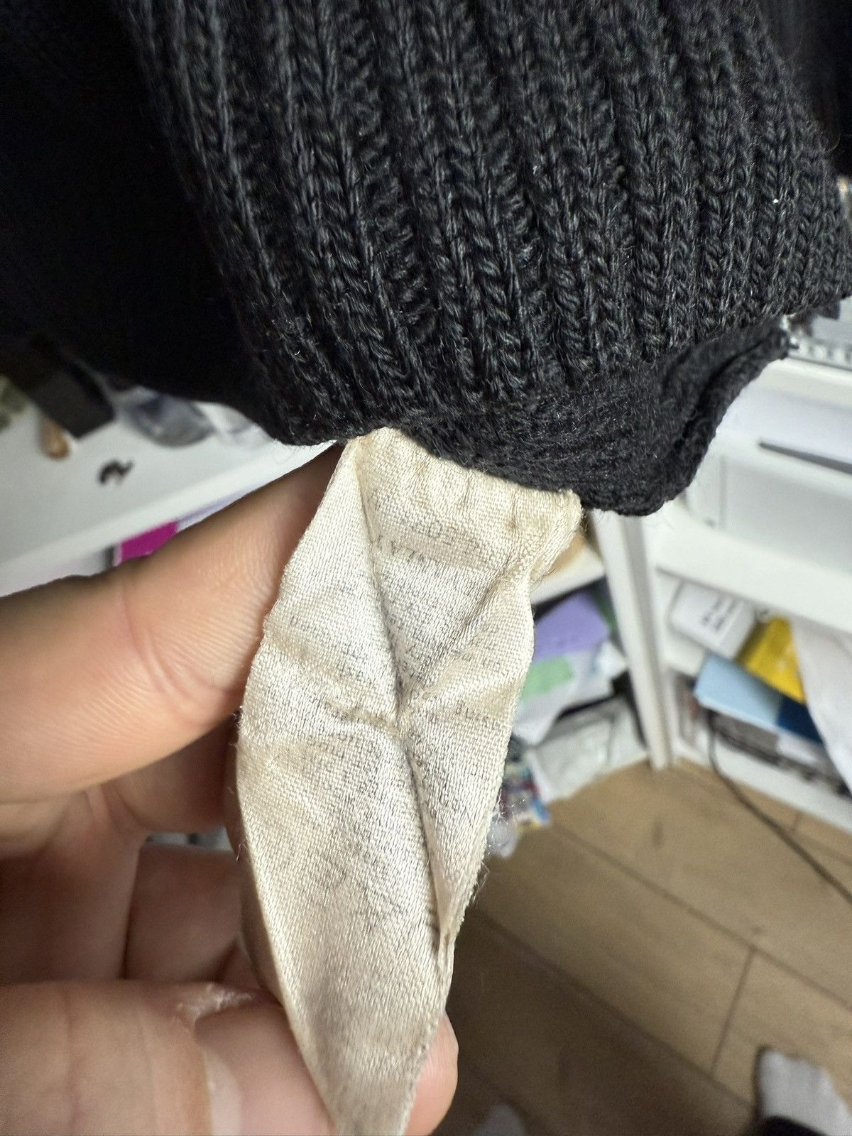 Designer × Lacoste × Vintage Vintage 90s Lacoste wool black boxy sweater XXL old money 80s Size US XXL / EU 58 / 5 - 6 Thumbnail