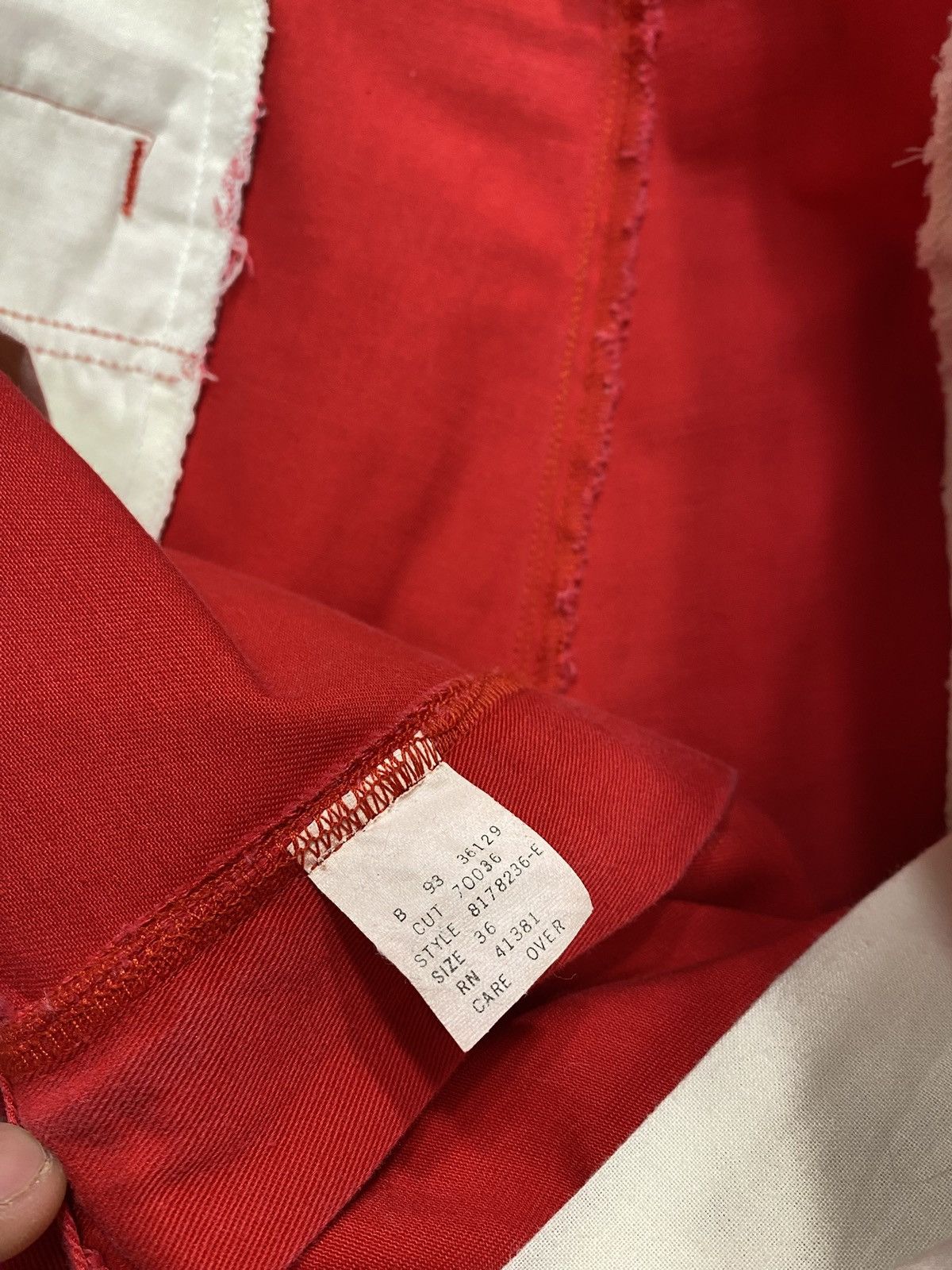 Polo Ralph Lauren 80’s Vintage Polo Ralph Lauren Red Chino Shorts Size US 36 / EU 52 - 3 Thumbnail