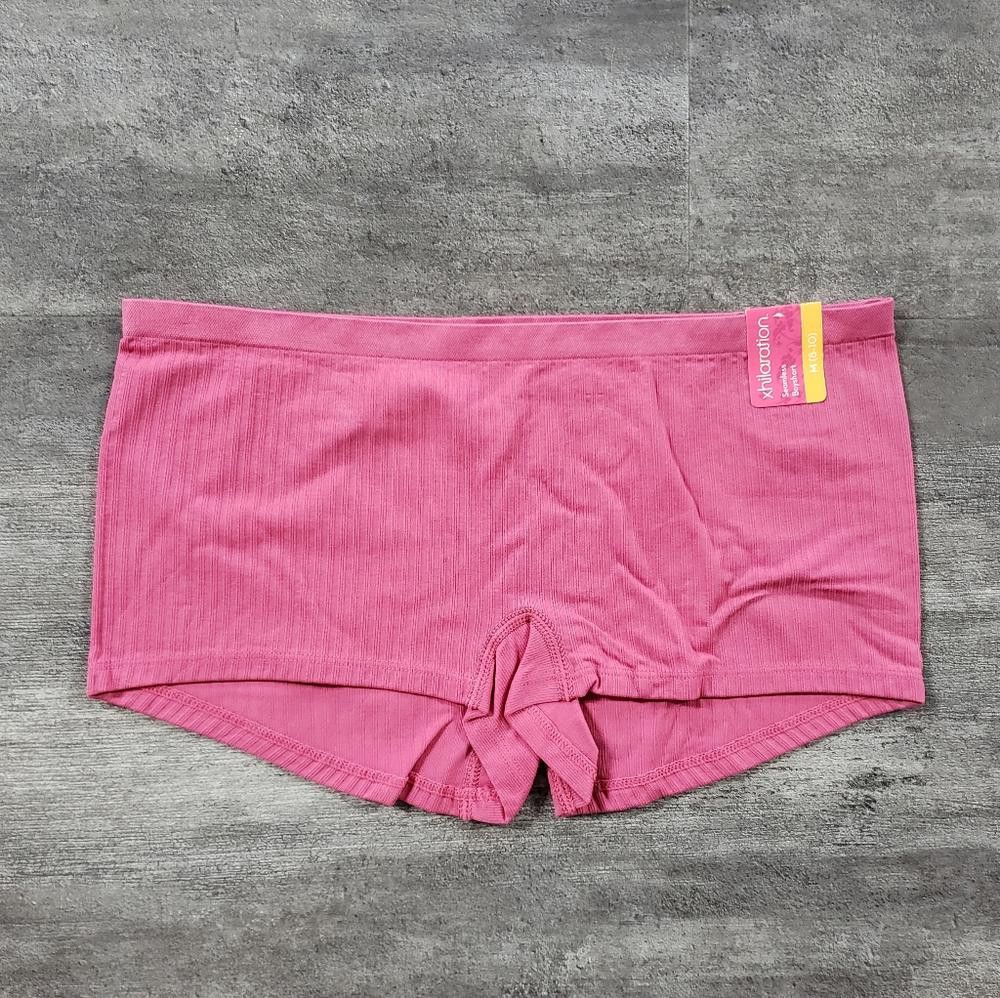 Designer Pink Seamless Boyshort XHLN Panty Size ONE SIZE - 1 Thumbnail
