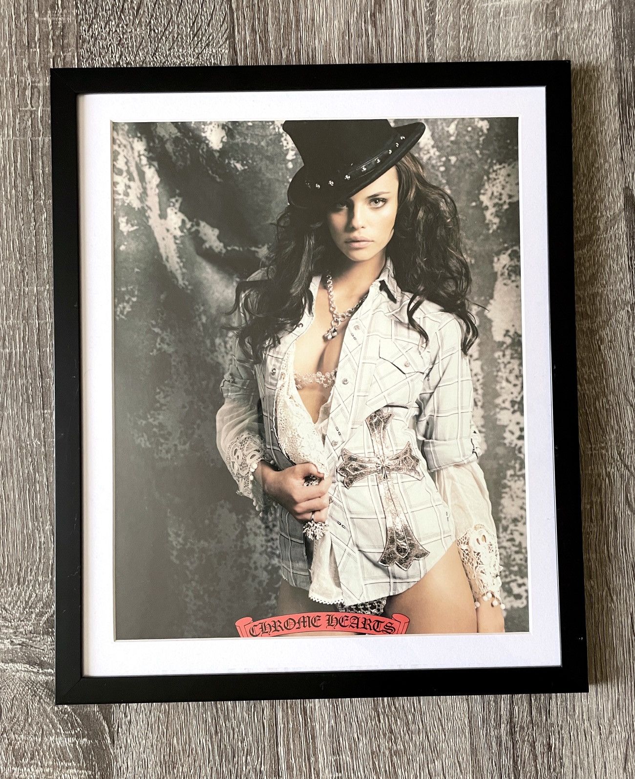 Chrome Hearts Chrome Hearts close up 9x11 cutout Framed poster Size ONE SIZE - 1 Thumbnail