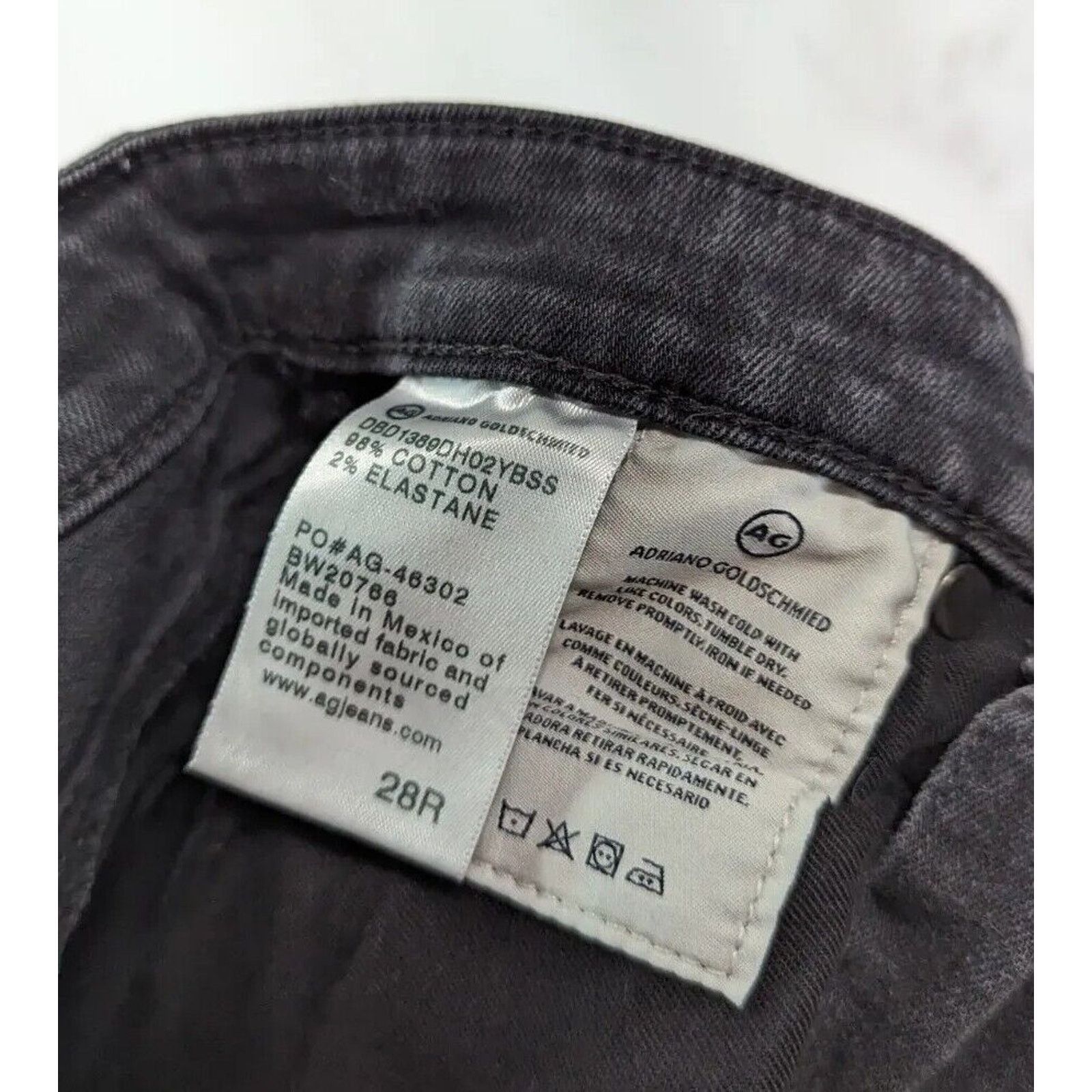 AG Adriano Goldschmied AG Adriano Goldschmied Jean Women 28 Black Frayed Skinny Size 28" / US 6 / IT 42 - 4 Thumbnail