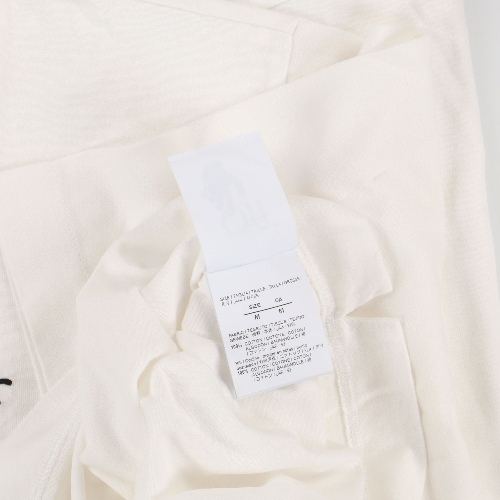 Off-White White Embroidered Cut Here Skate T-Shirt Size US M / EU 48-50 / 2 - 6 Thumbnail