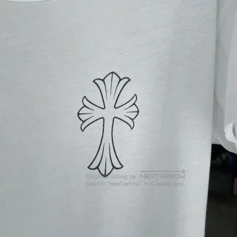 Chrome Hearts CHROME HEARTS Size L White sketch scroll phantom cross long Size L / US 10 / IT 46 - 3 Thumbnail