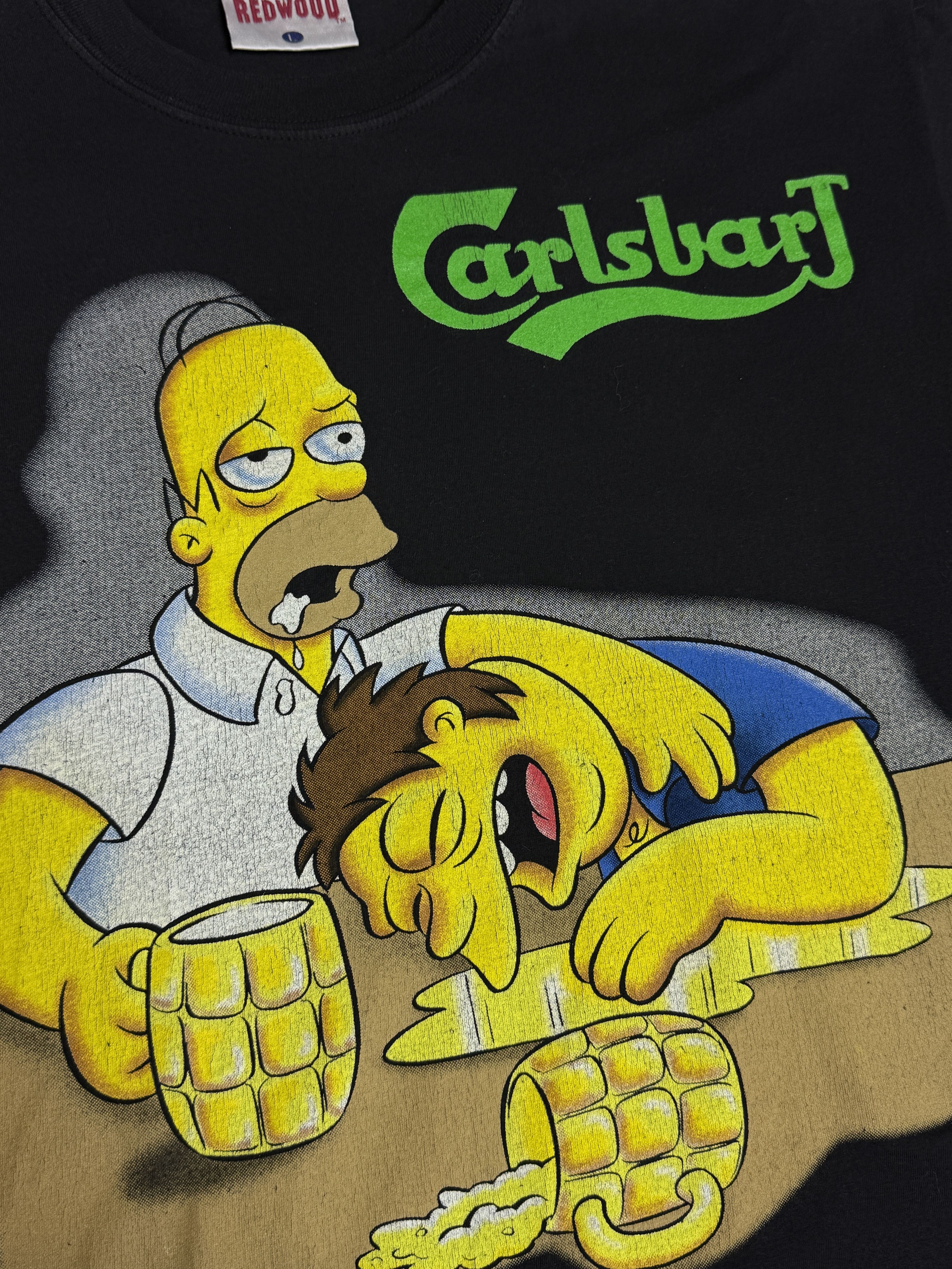 Vintage 1998 Simpsons Carlsbart Redwood tshirt Size US L / EU 52-54 / 3 - 3 Thumbnail