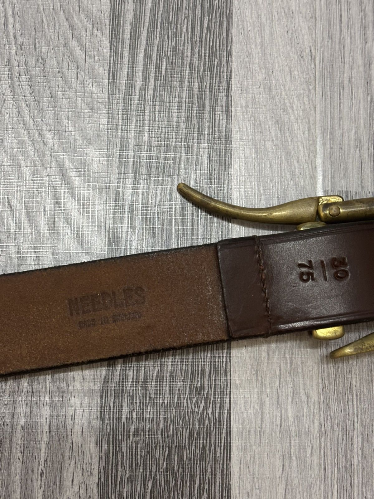 Needles x Martin Faizey Leather Quick Release Belt