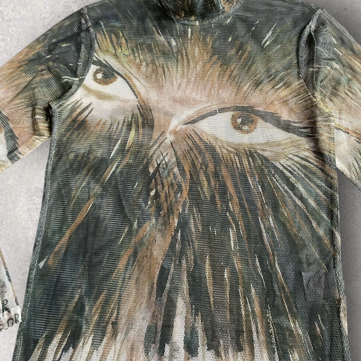Dior Fall19 Dior Homme x Raymond Pettibon mesh long-sleeve top Size US S / EU 44-46 / 1 - 2 Thumbnail