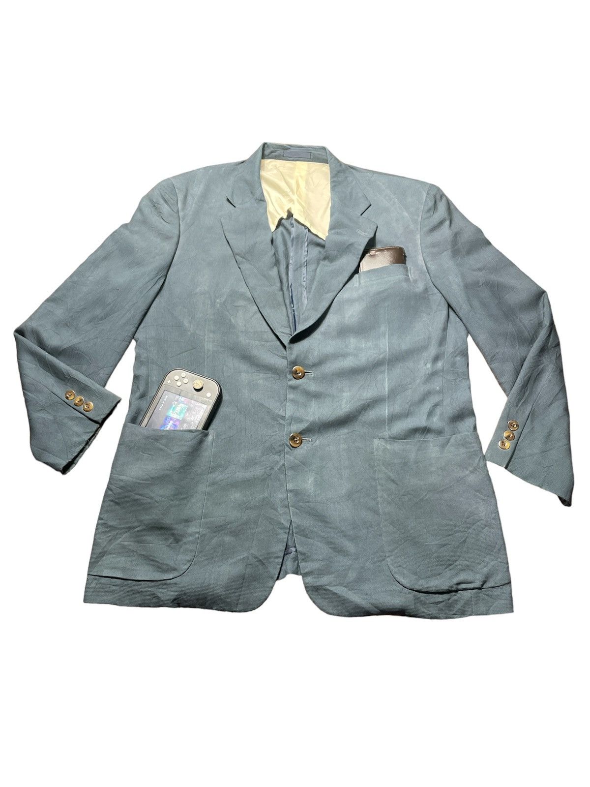 Burberry × Vintage Luxury Vintage Burberry Blazer Size 40R - 7 Thumbnail