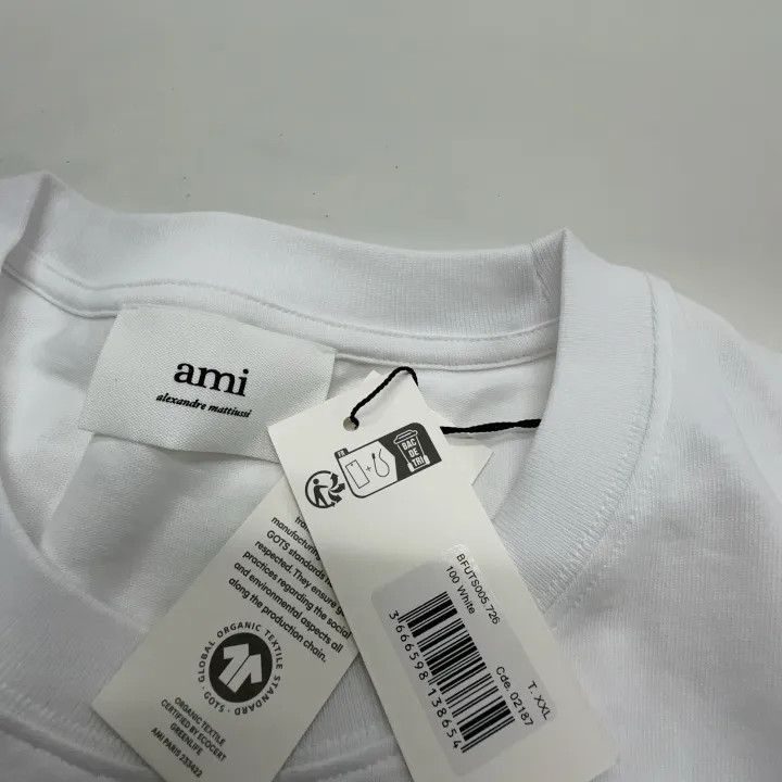 AMI AMIPARIS Logo Print Short Sleeve T-Shirt -2507 Size US XXL / EU 58 / 5 - 5 Thumbnail