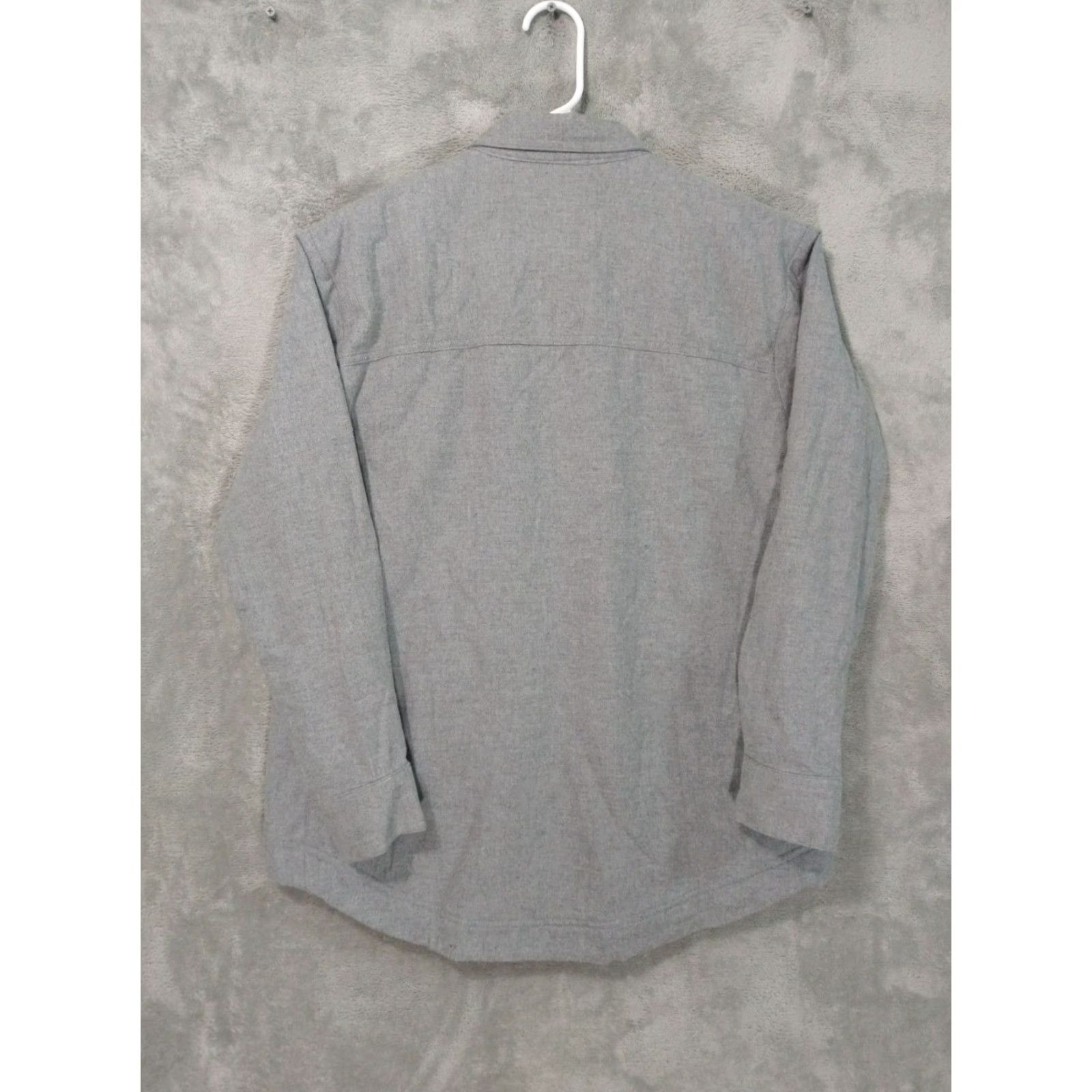 Eddie Bauer Eddie Bauer Shirt Womens Medium Gray Fleece Lined Flannel Long Sleeve Cotton Size M / US 6-8 / IT 42-44 - 2 Thumbnail