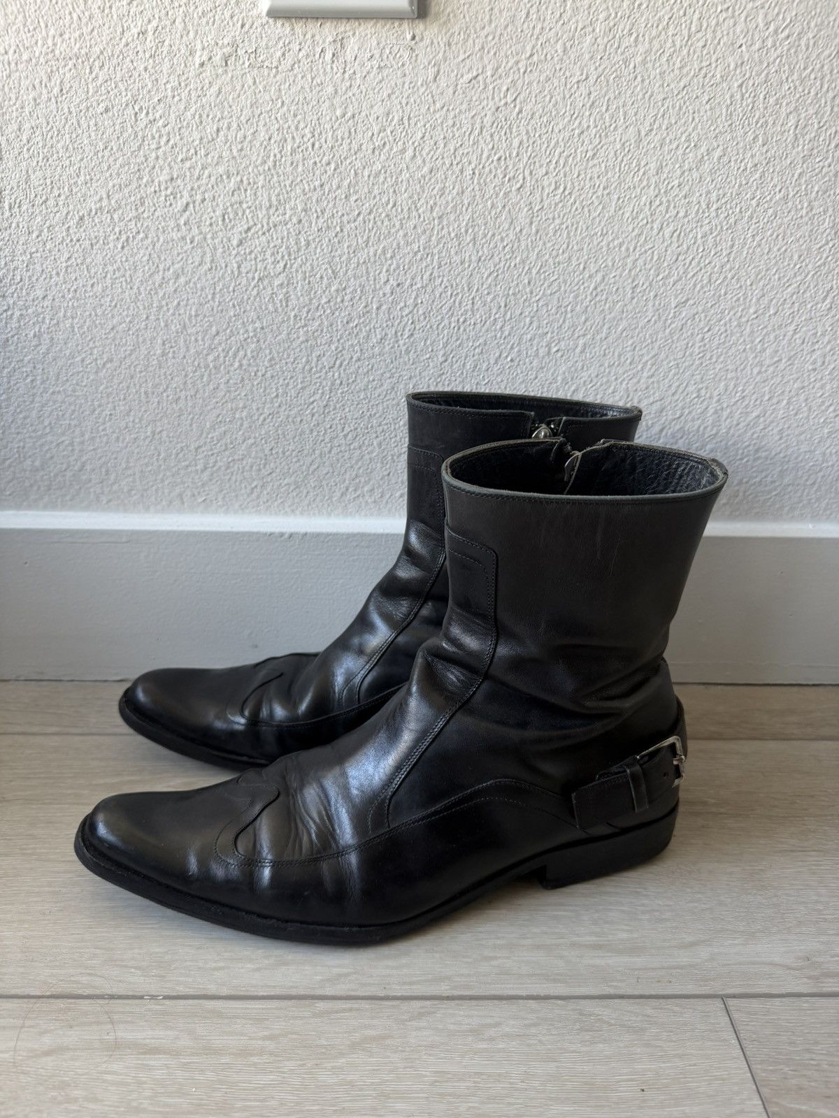 Dior AW04 VOTC Moto Boots 41 Size US 8 / EU 41 - 3 Thumbnail