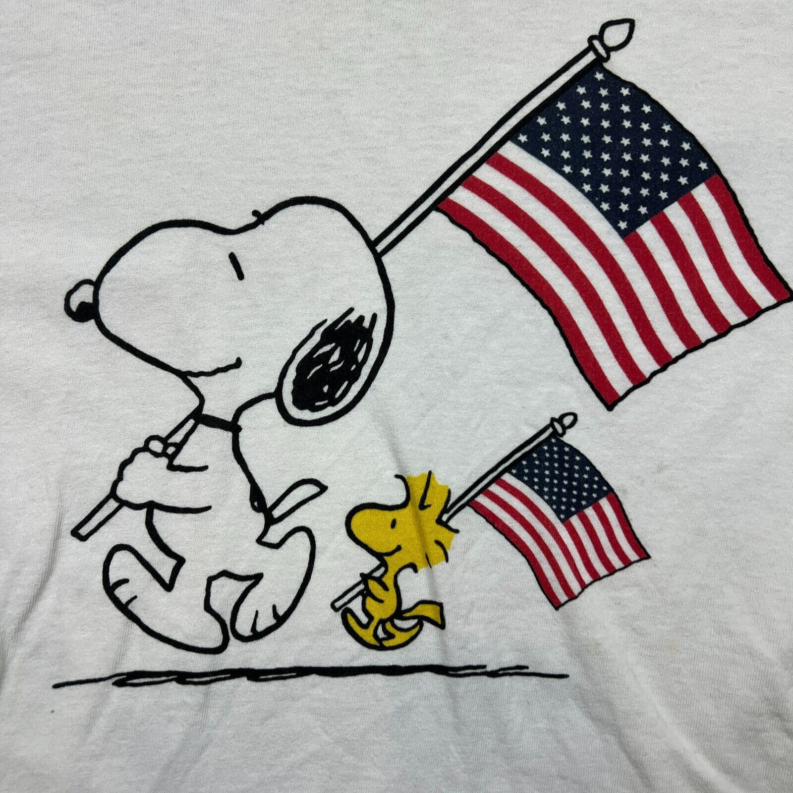 Cartoon Network × Peanuts × Vintage Vintage Charlie Brown T Shirt Snoopy Woodstock Cartoon Tee Size US XL / EU 56 / 4 - 2 Thumbnail