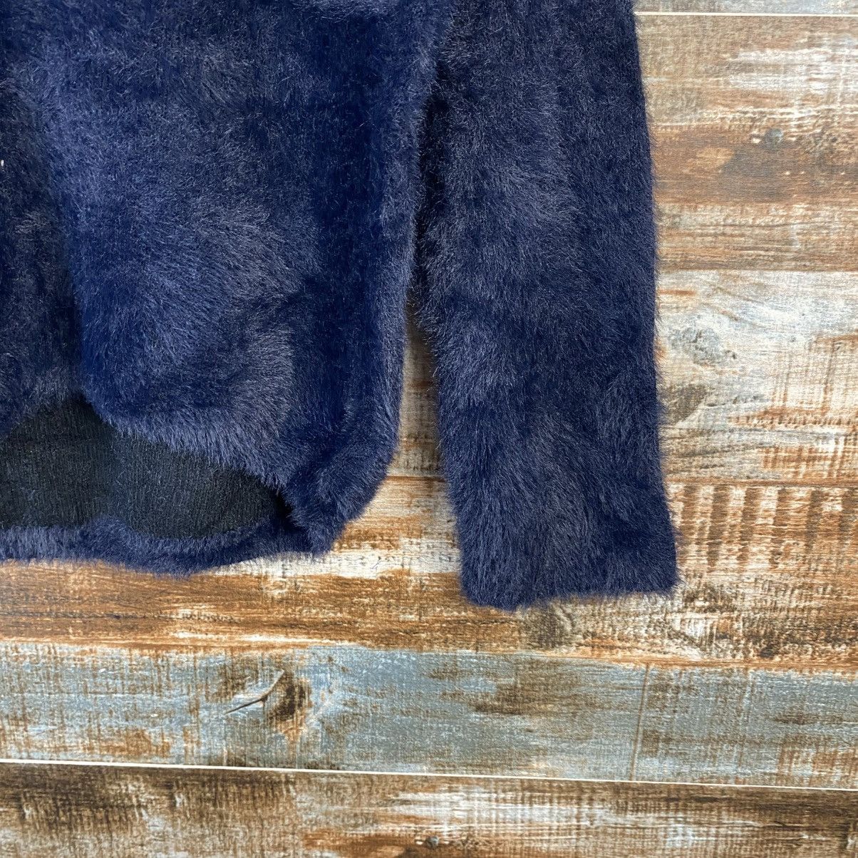 Global Work DL Global Work Fur shaggy mohair Black Knitwear #C1058 Size M / US 6-8 / IT 42-44 - 8 Thumbnail