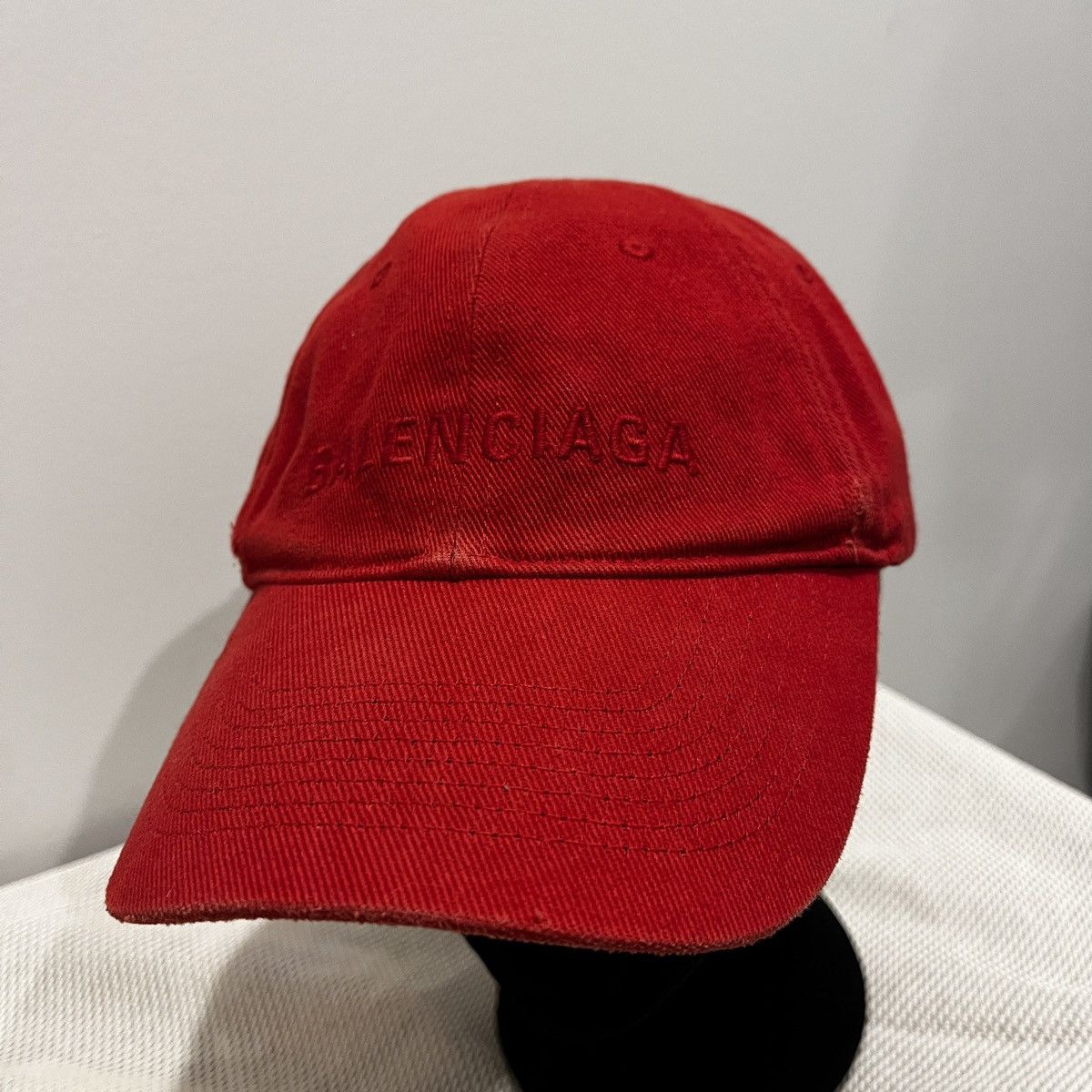 Balenciaga Balenciaga Red Front Logo Hat (unisex) Size ONE SIZE - 15 Thumbnail