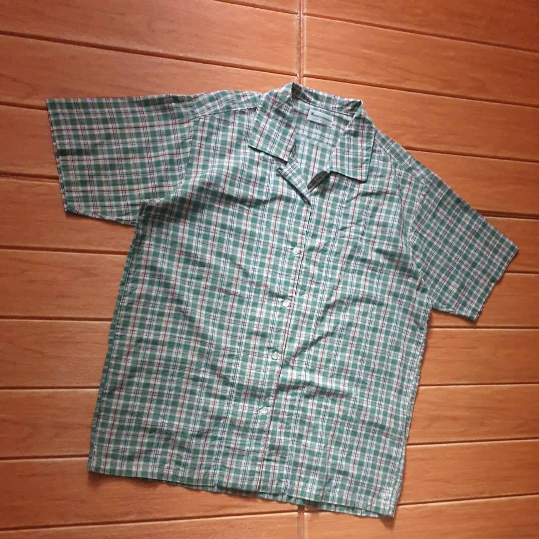 Japanese Brand Tsukinotomo checkered green Shirt Size US L / EU 52-54 / 3 - 5 Thumbnail