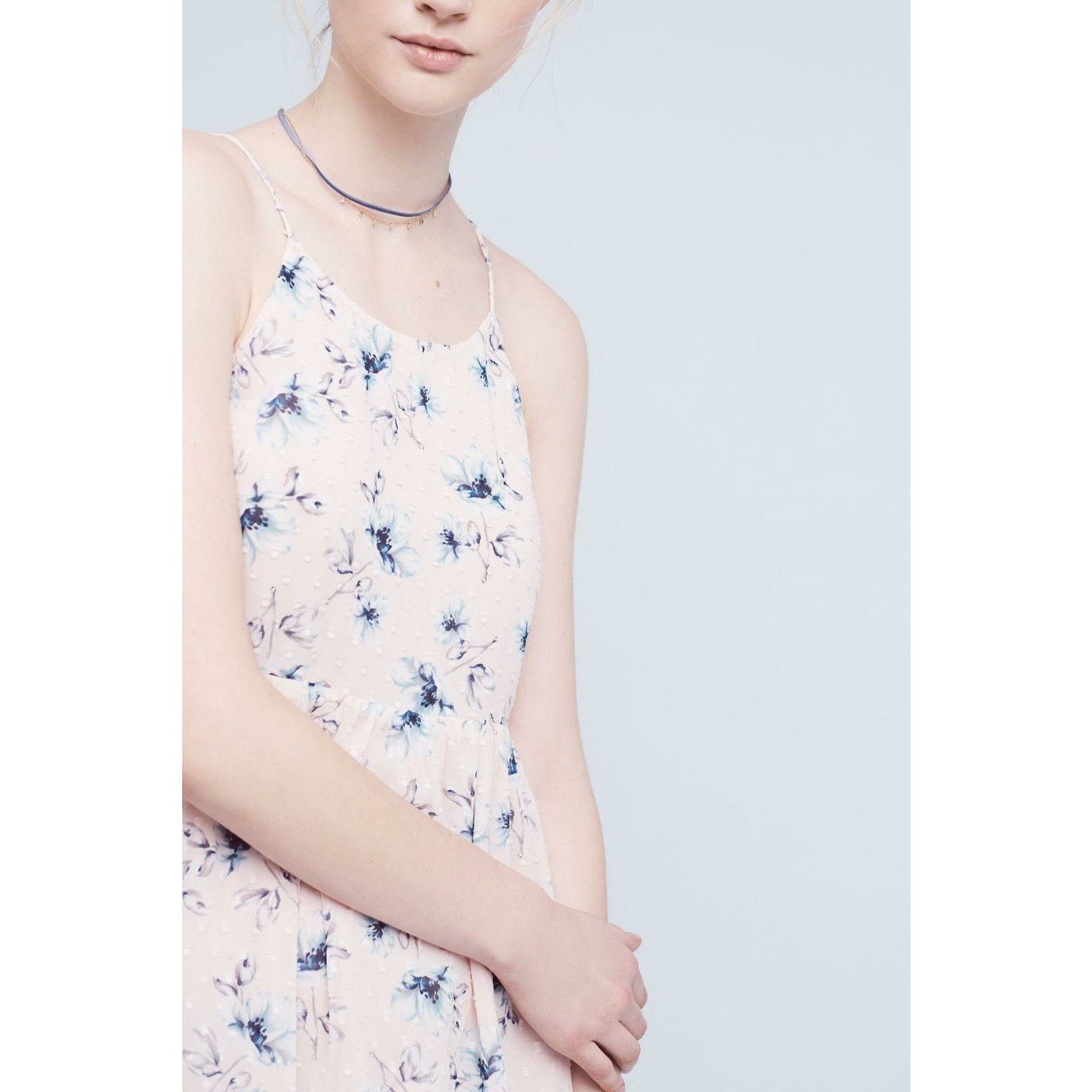 Anthropologie New Anthropologie Firenze Tiered Pink Dress Moon River $158 Size S / US 4 / IT 40 - 2 Thumbnail