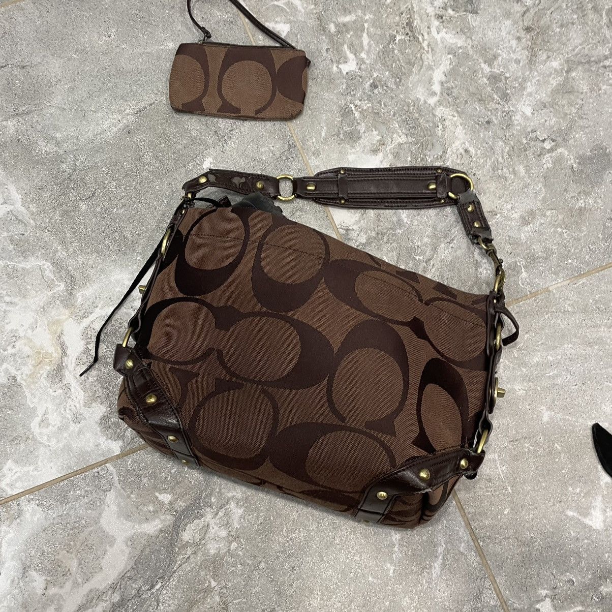Vintage Vintage 00’s Coach Handle Bag wallet mini old money 90s lux Size ONE SIZE - 10 Thumbnail