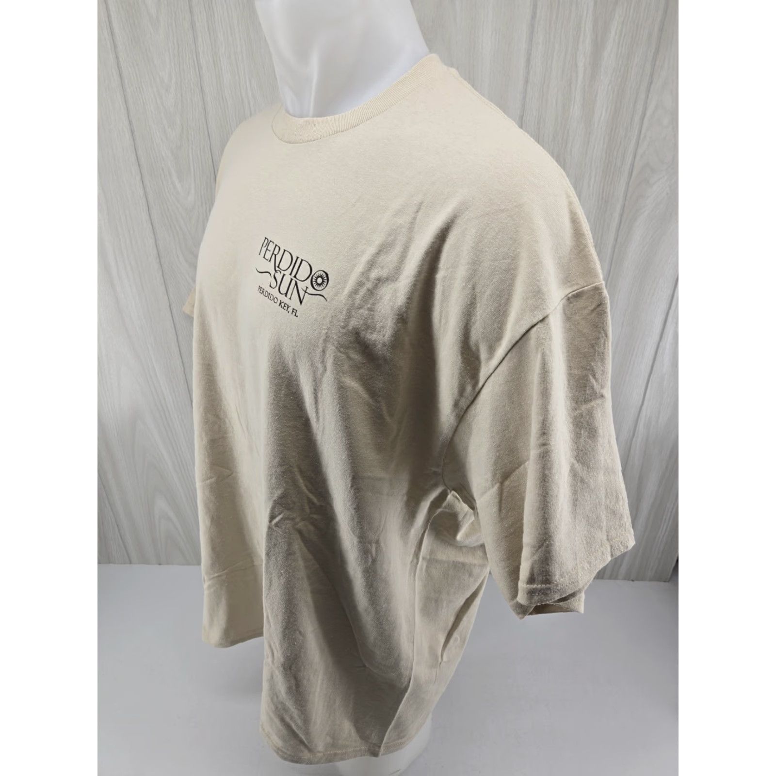 Gildan Gildan T-Shirt Men Graphic Tee Tan 2XL Perdido Sun Perdido Key Florida FL Vintage No Size US XXL / EU 58 / 5 - 5 Thumbnail