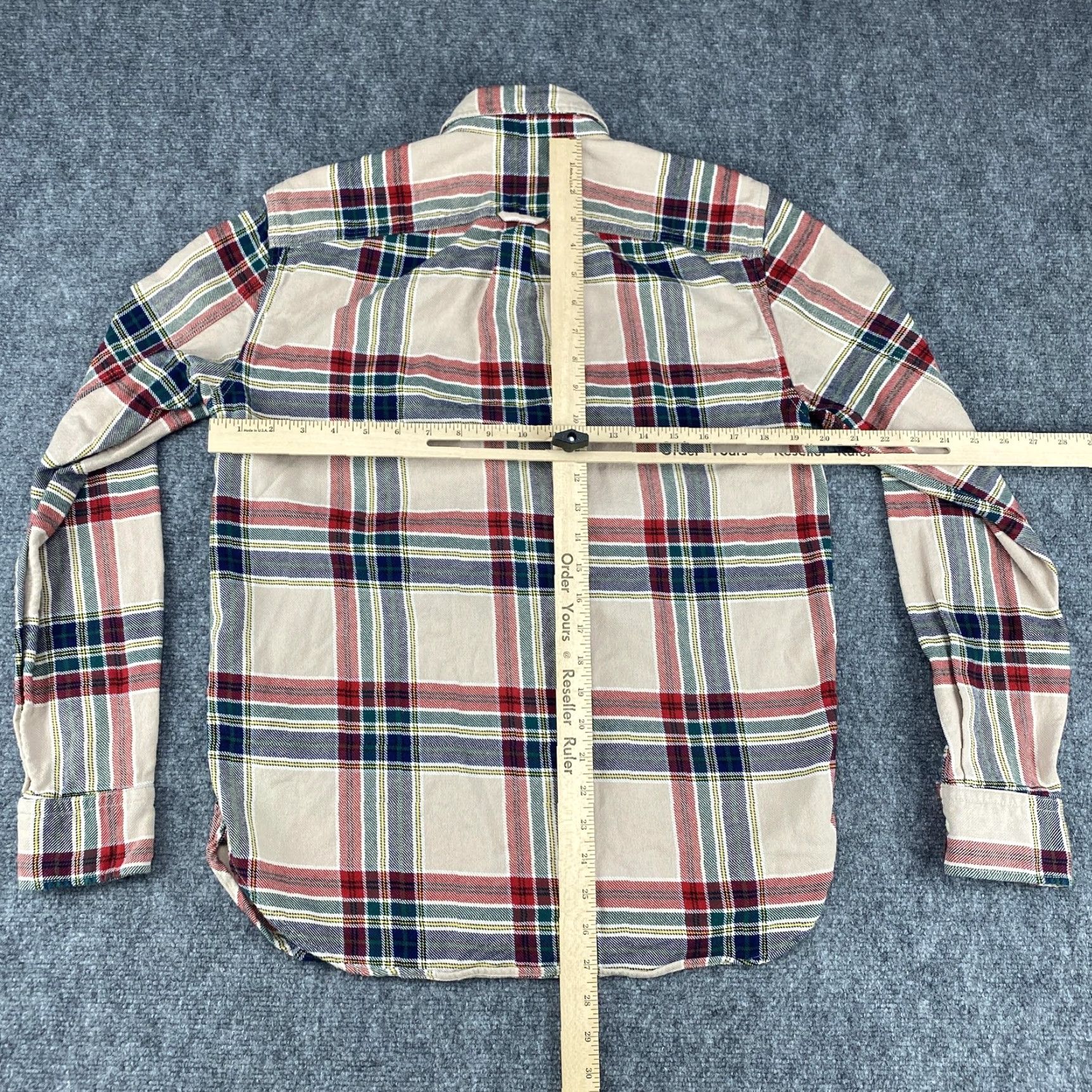 Gap Gap Shirt Mens Medium Plaid Button-Down Long Sleeve Beige Cotton Button-Up Casual M Size US M / EU 48-50 / 2 - 5 Thumbnail