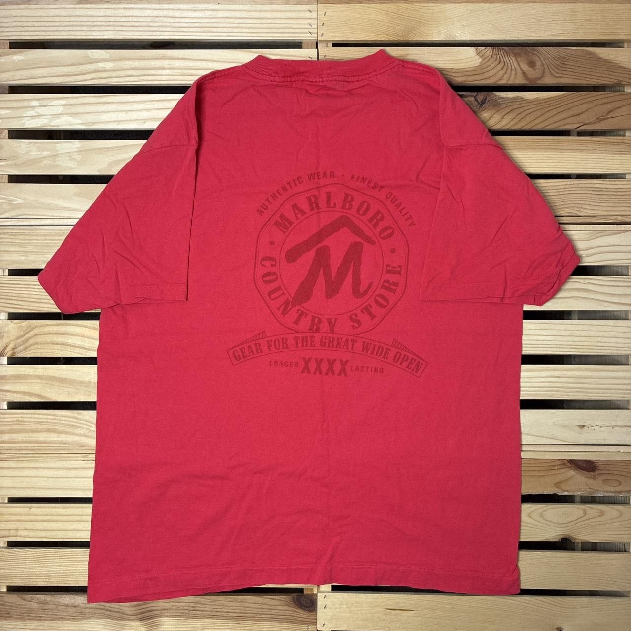 Marlboro Marlboro Country Store Red Cigarette Pocket Tee Size XL Size US XL / EU 56 / 4 - 1 Thumbnail